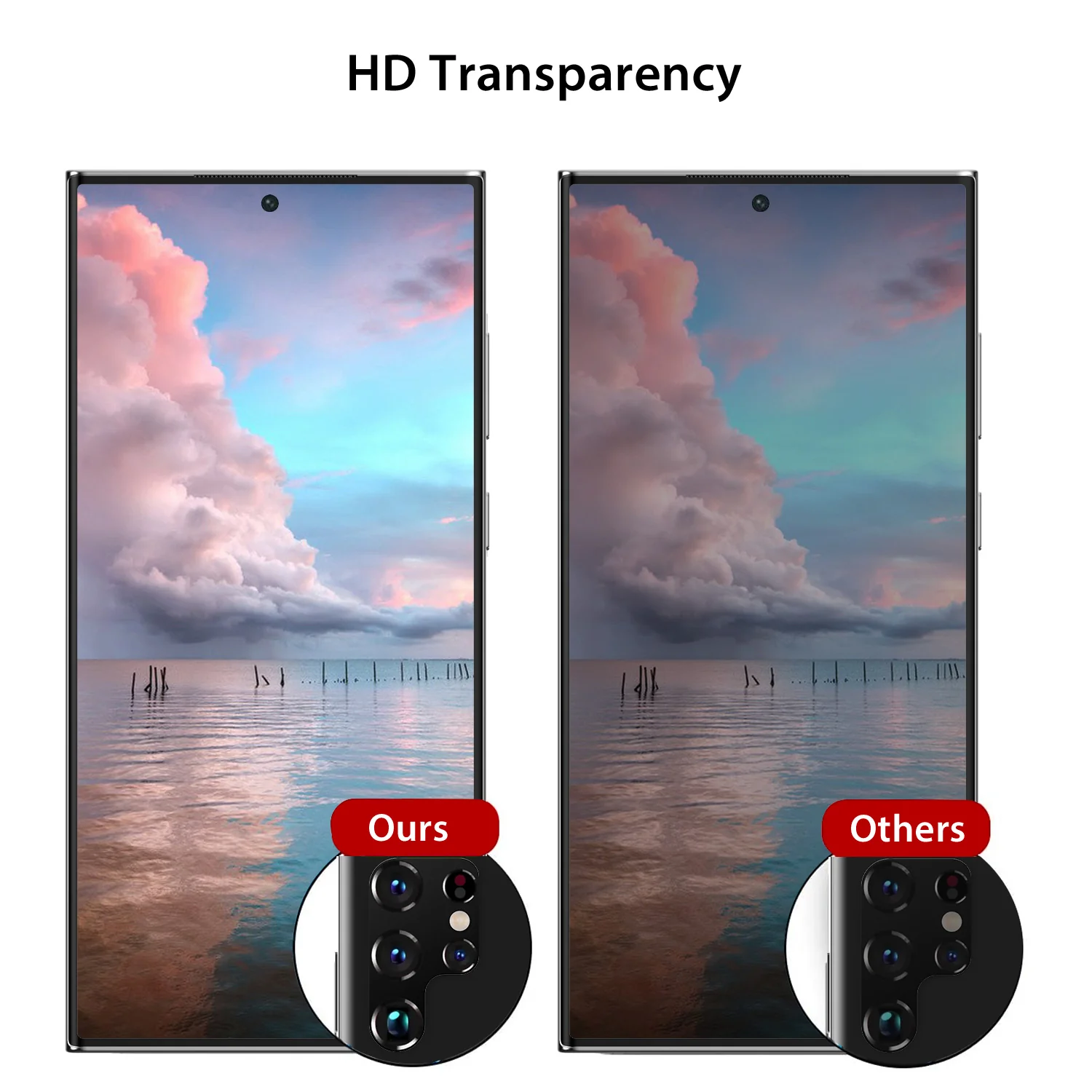 Tough On Samsung Galaxy S23 Ultra Rear Camera Protector Tempered Glass Black - Image 7