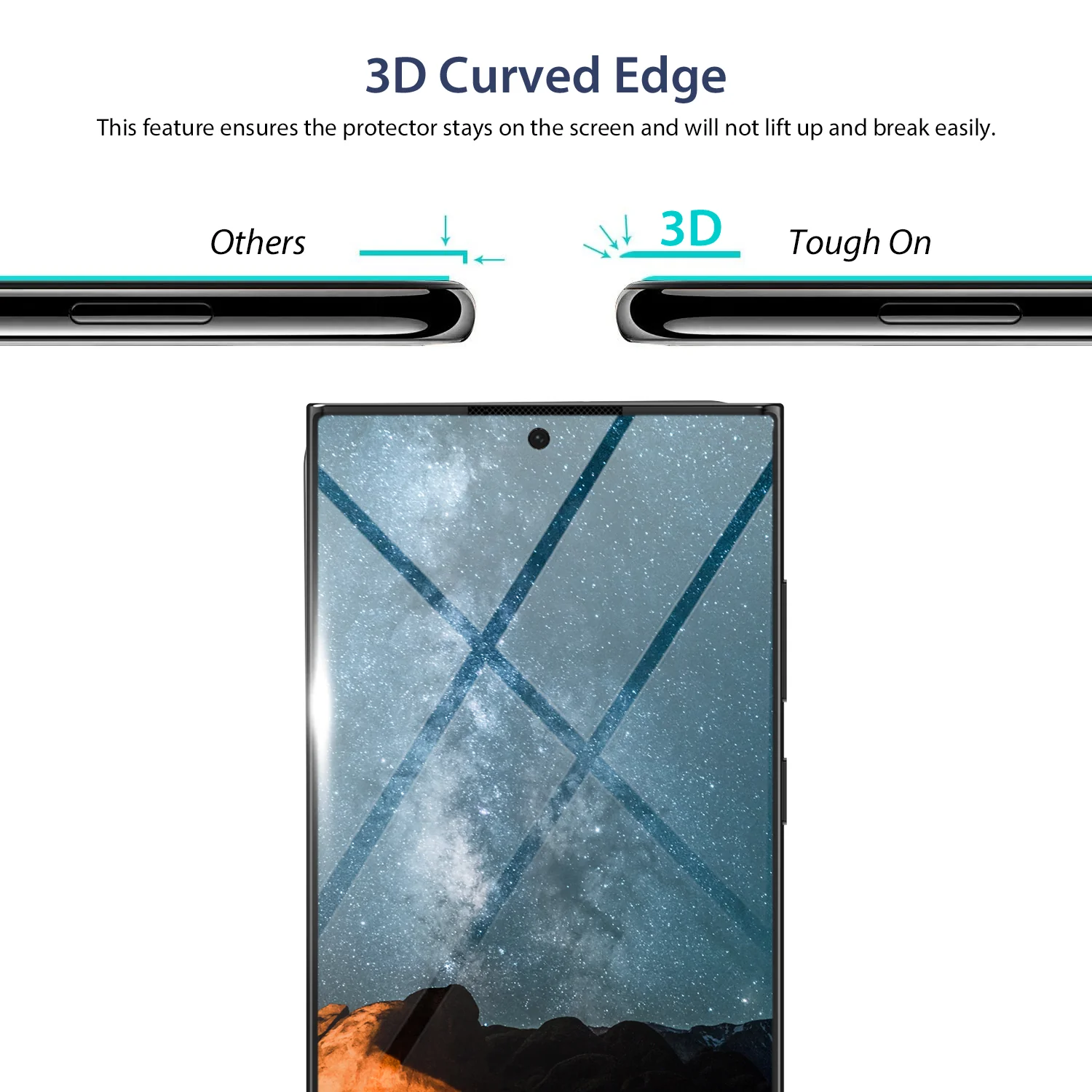 Tough On Samsung Galaxy S23 Ultra Tempered Glass Screen Protector - Image 6
