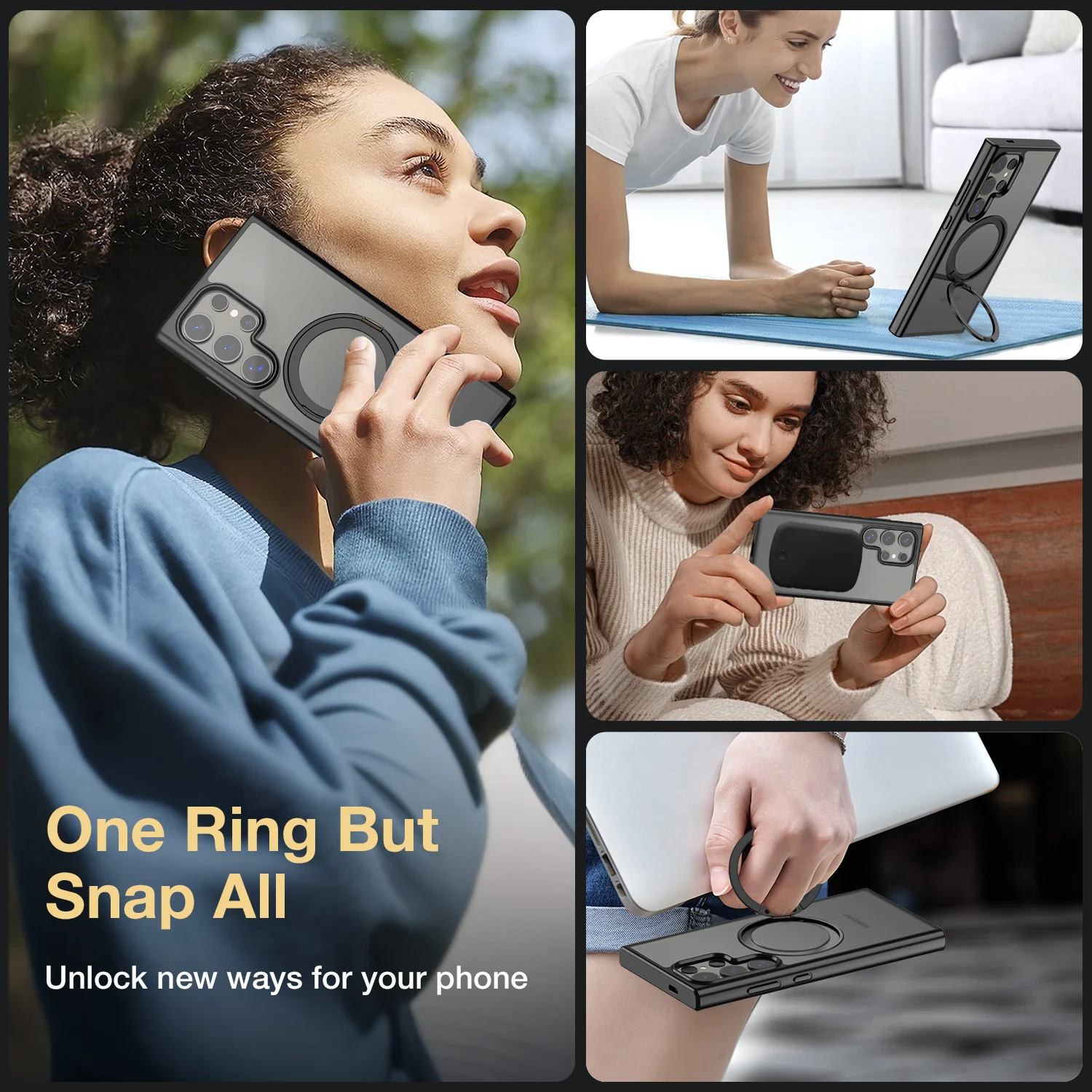 Tough On Samsung Galaxy S24 Ultra 5G Case 360° Rotate Stand With MagSafe - Image 4