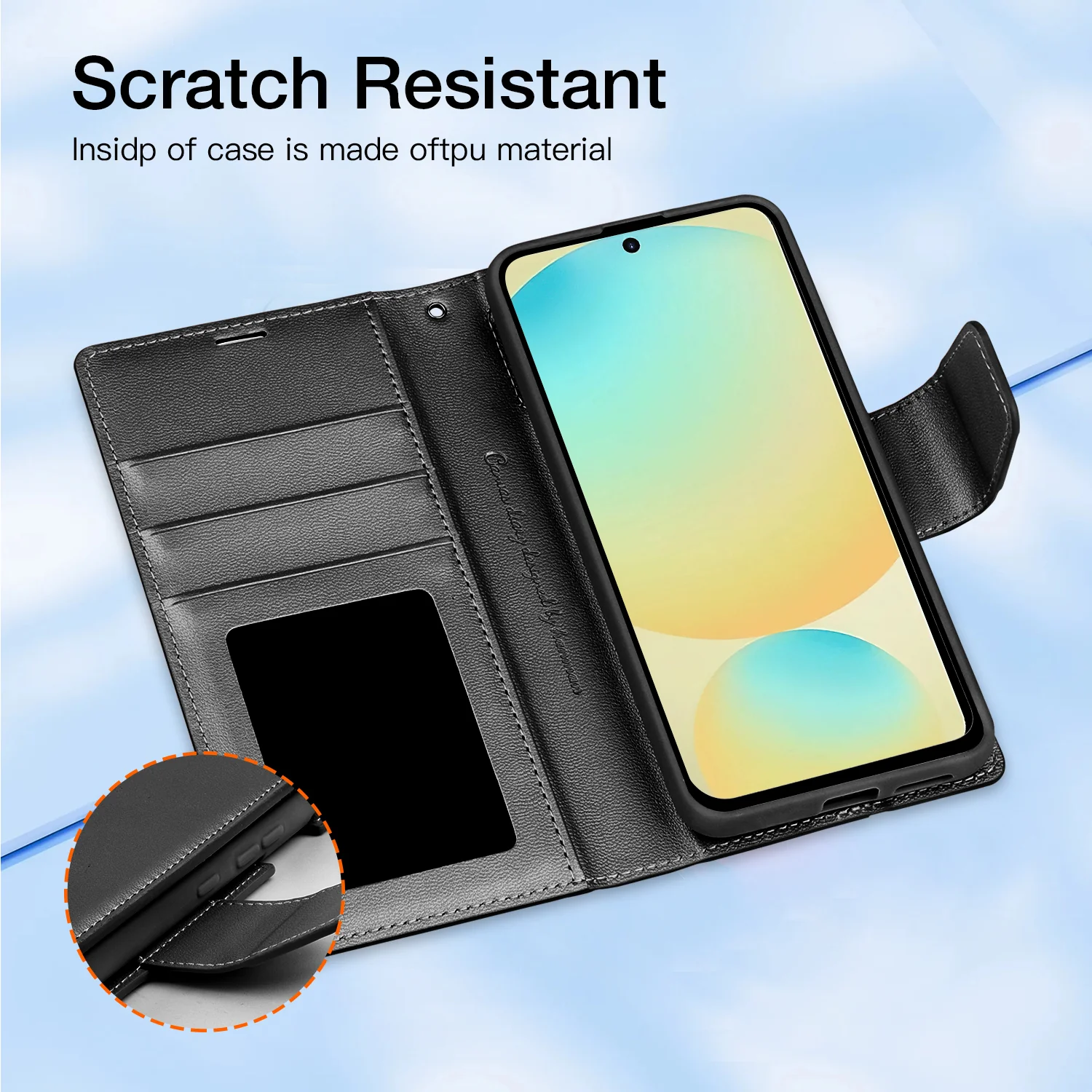 Tough On Samsung Galaxy S24 FE Flip Wallet Leather Case - Image 4