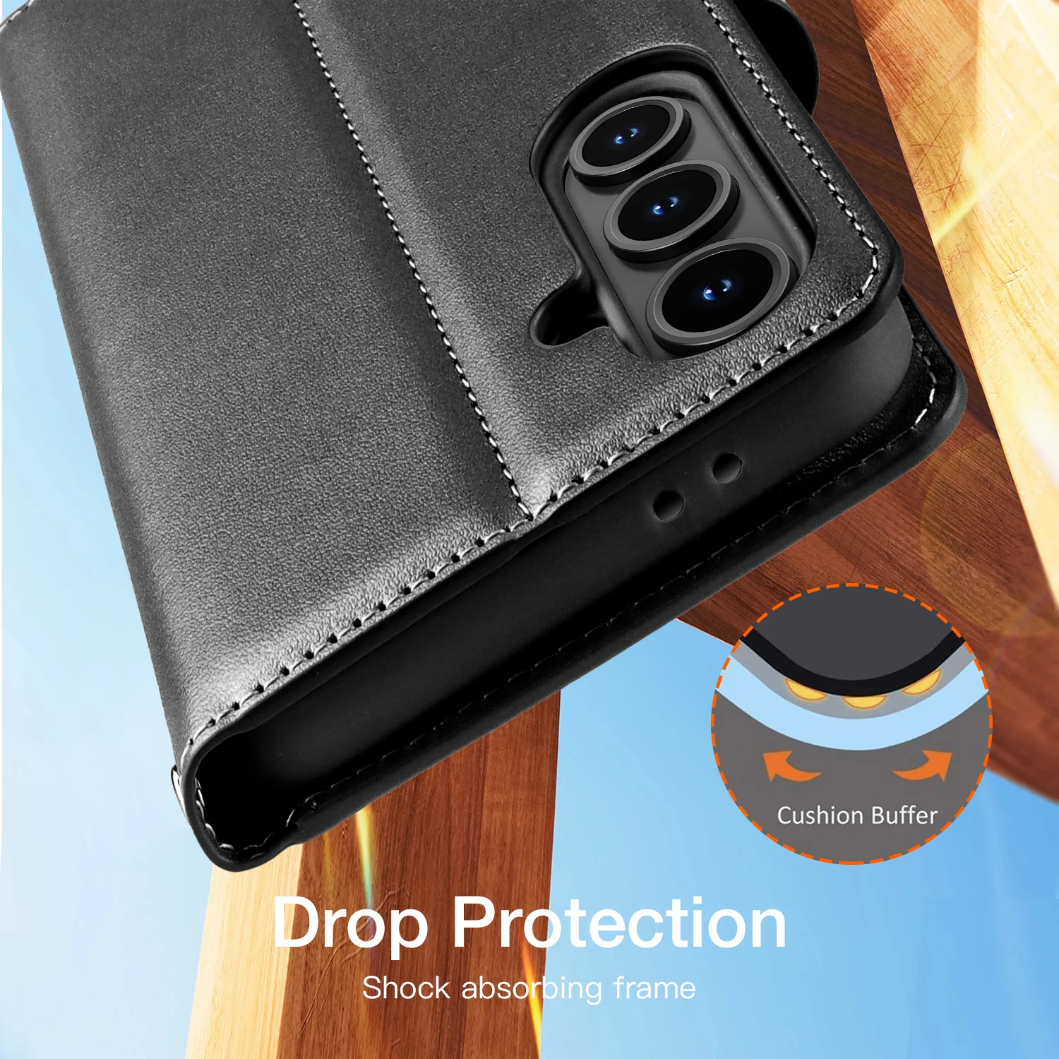 Tough On Samsung Galaxy S24 FE Flip Wallet Leather Case - Image 5