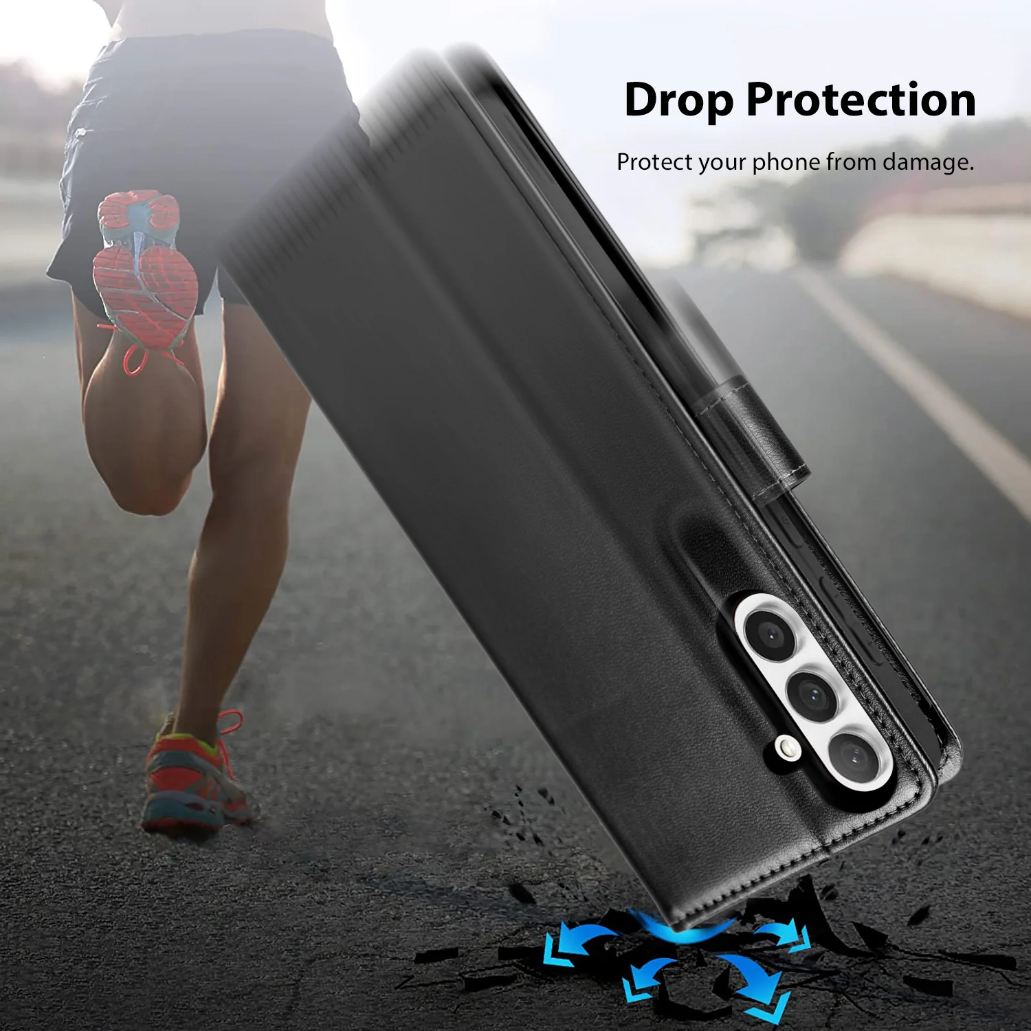 Tough On Samsung Galaxy S24 Flip Wallet Leather Case - Image 5