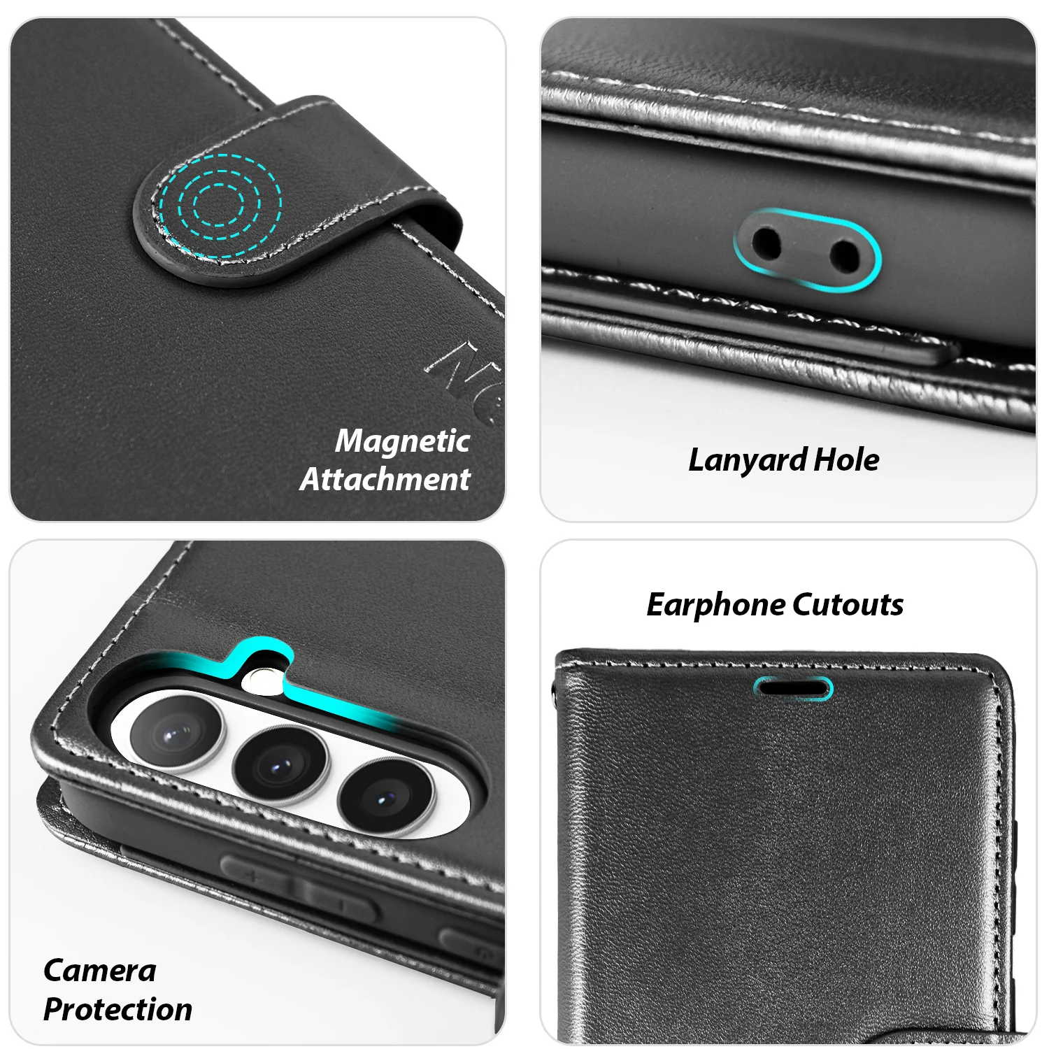 Tough On Samsung Galaxy S24 Flip Wallet Leather Case - Image 7