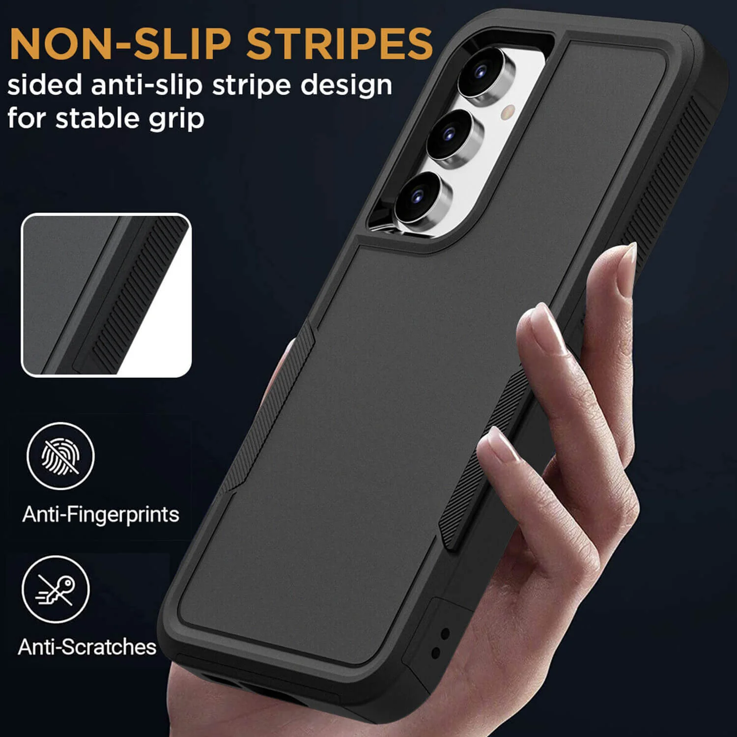 Tough On Samsung Galaxy S24 Plus Case Heavy Armor Black - Image 7