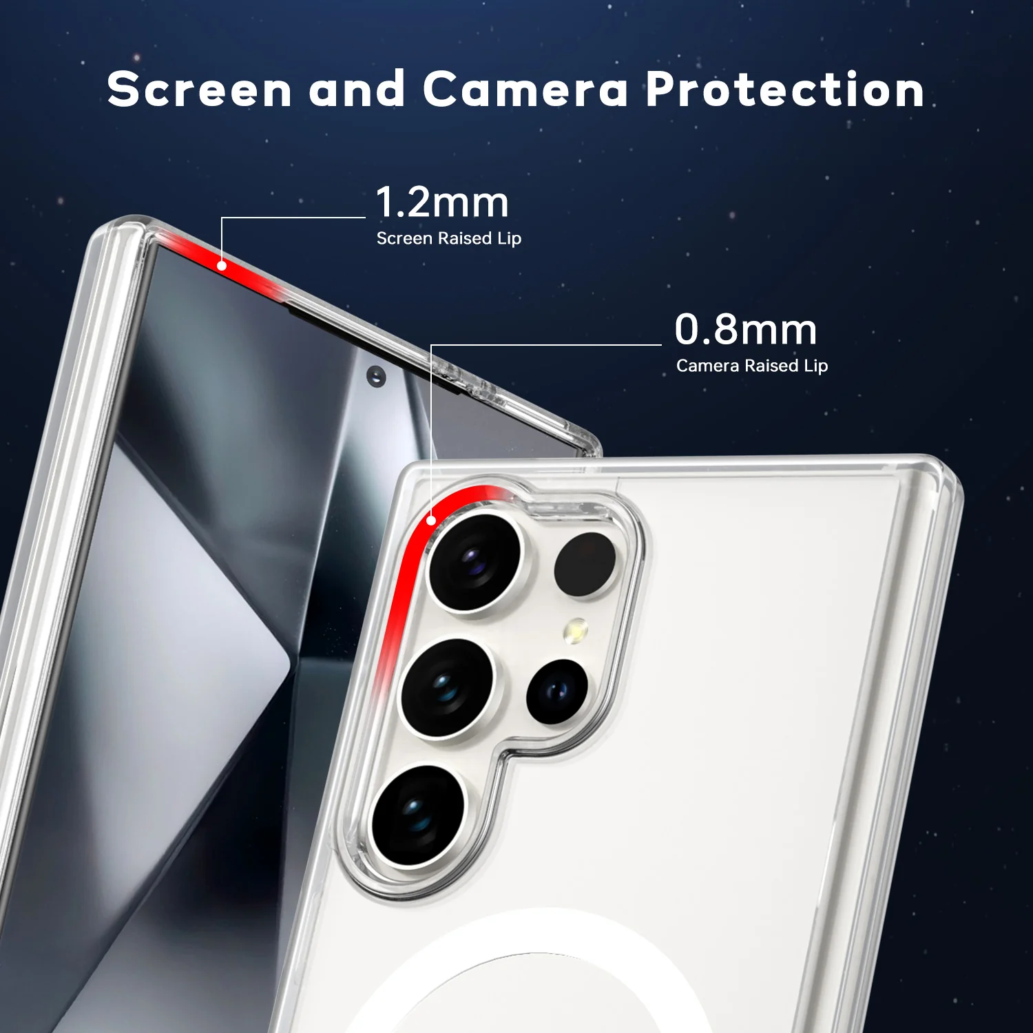Tough On Samsung Galaxy S24 Ultra Clear Case with Magsafe - Image 16