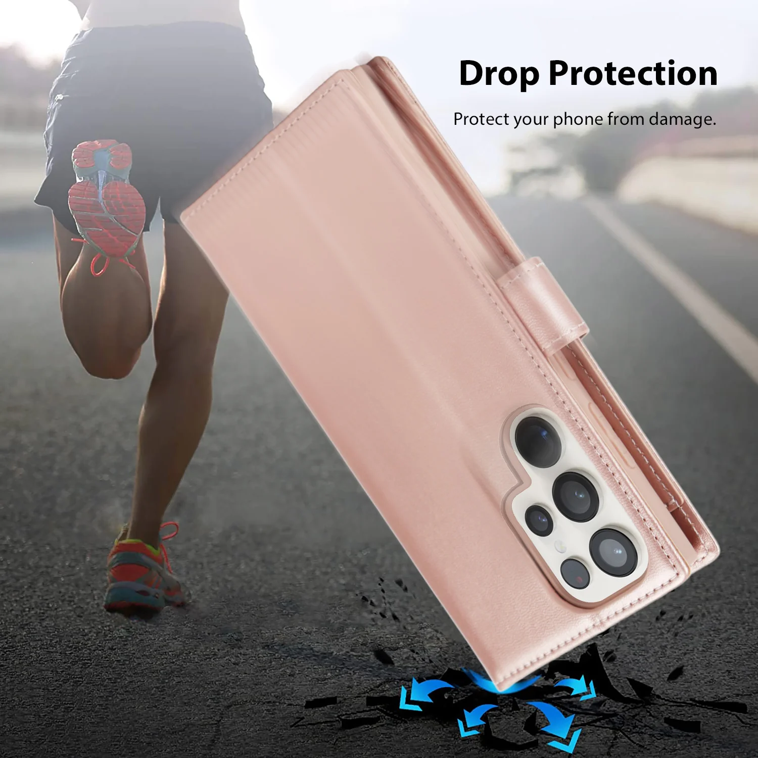 Tough On Samsung Galaxy S24 Ultra Wallet Leather Case - Image 13