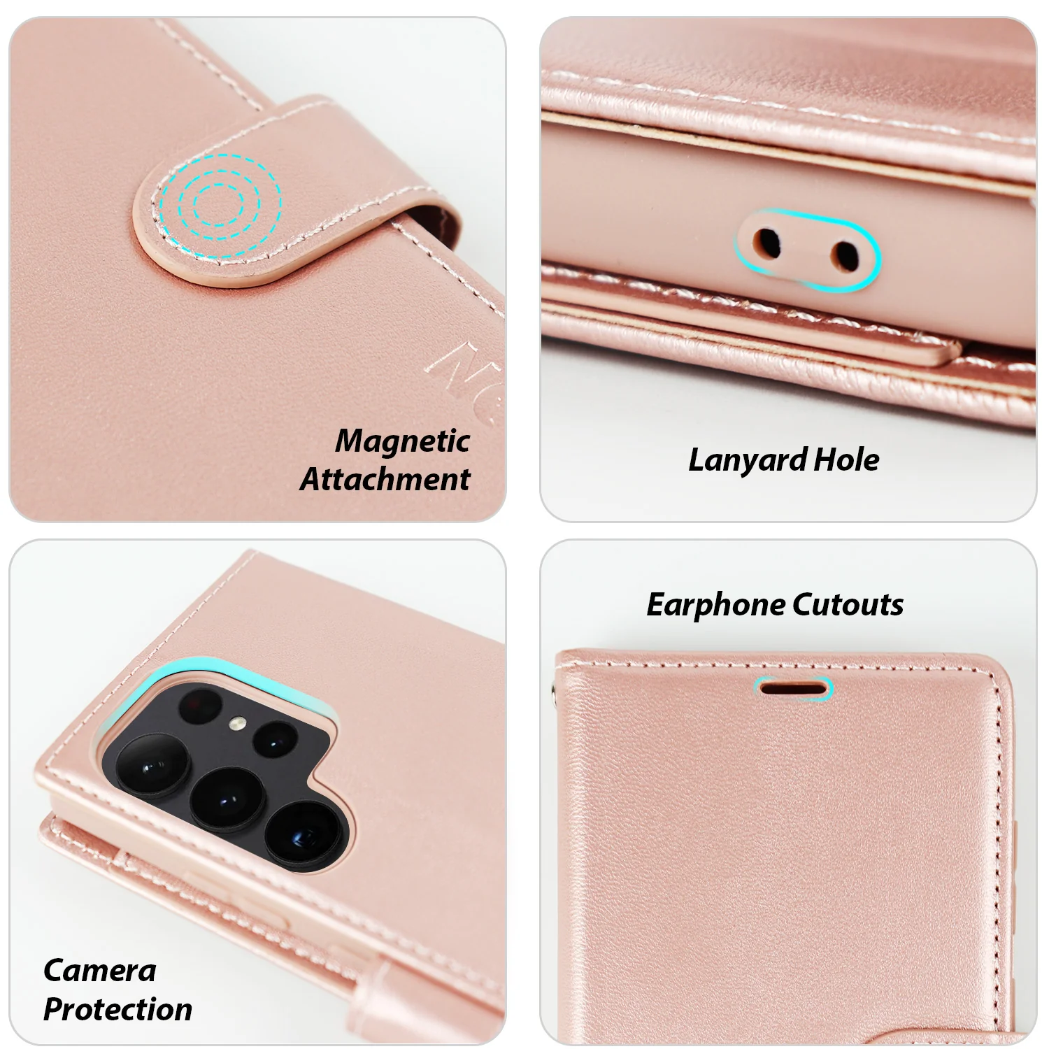 Tough On Samsung Galaxy S24 Ultra Wallet Leather Case - Image 15