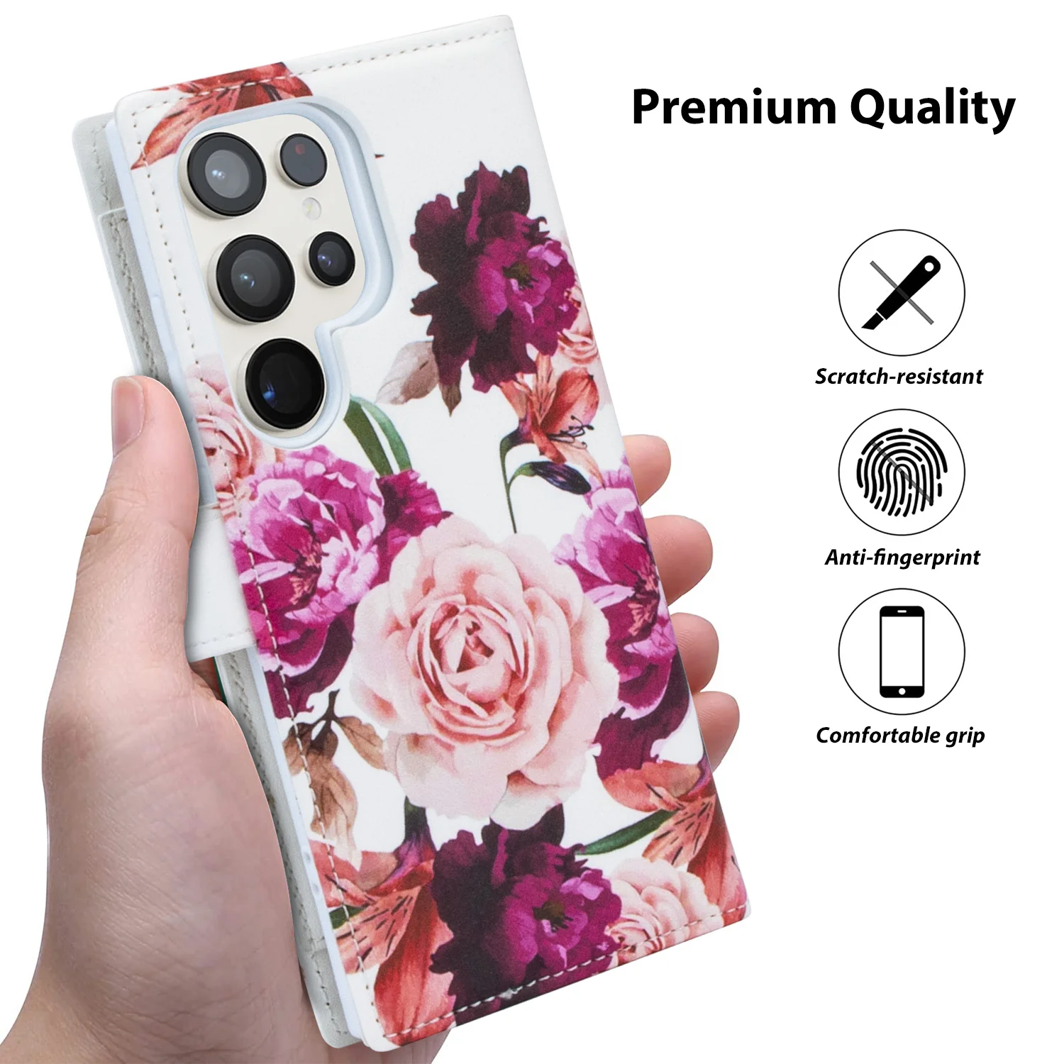 Tough On Samsung Galaxy S24 Ultra Wallet Leather Case - Image 22
