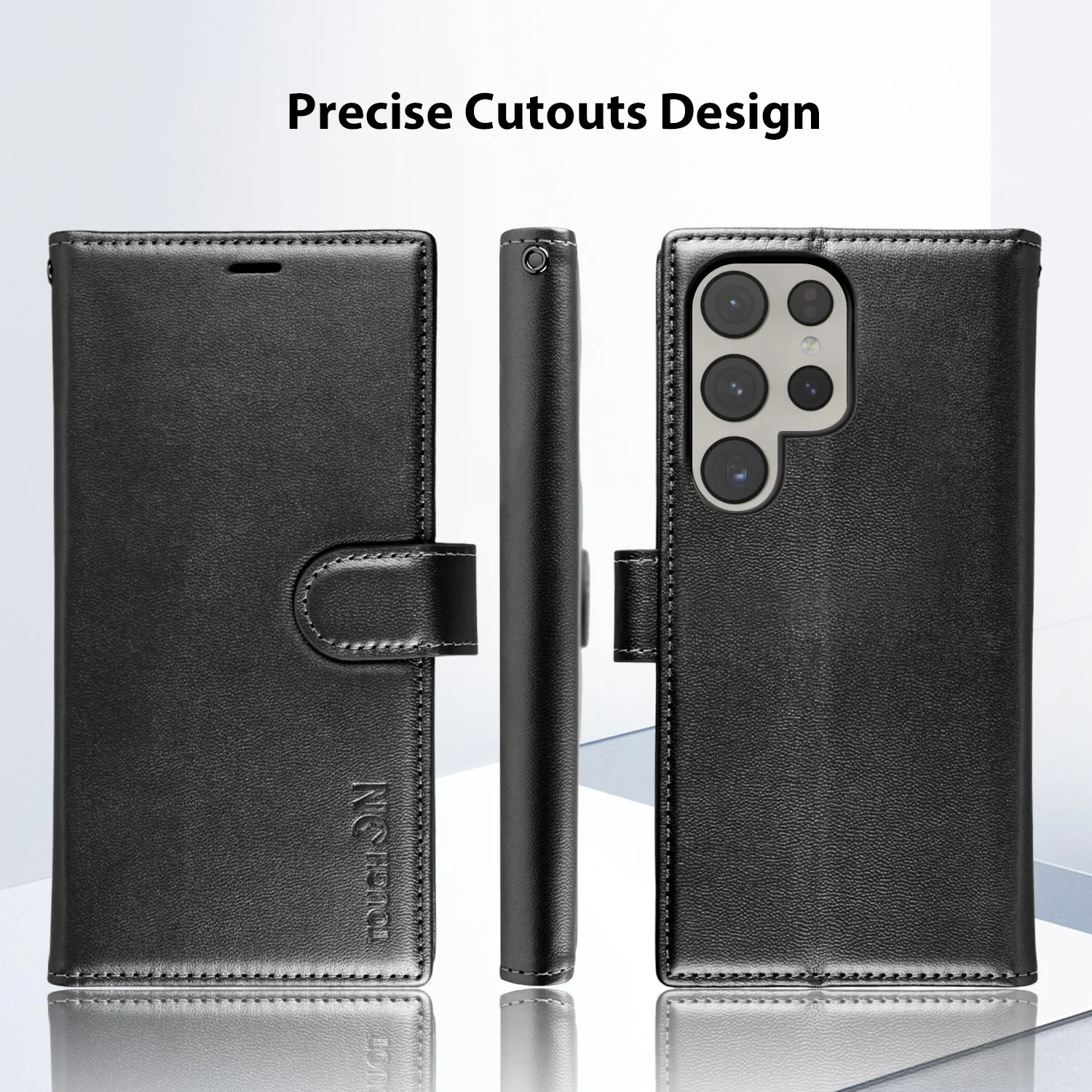 Tough On Samsung Galaxy S24 Ultra Wallet Leather Case - Image 3