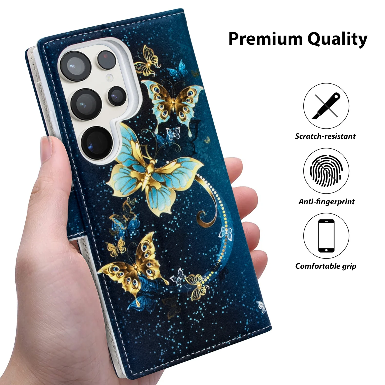Tough On Samsung Galaxy S24 Ultra Wallet Leather Case - Image 30