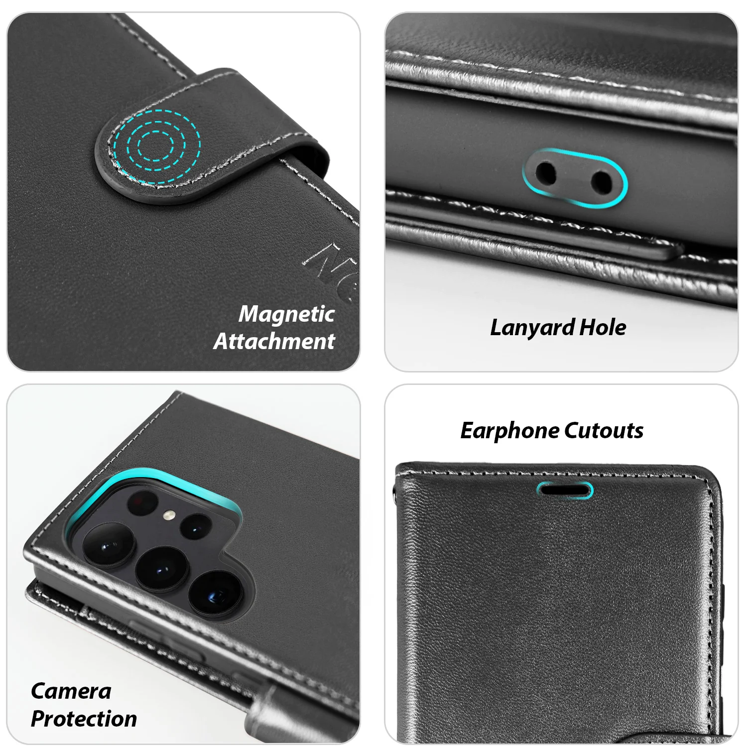 Tough On Samsung Galaxy S24 Ultra Wallet Leather Case - Image 7
