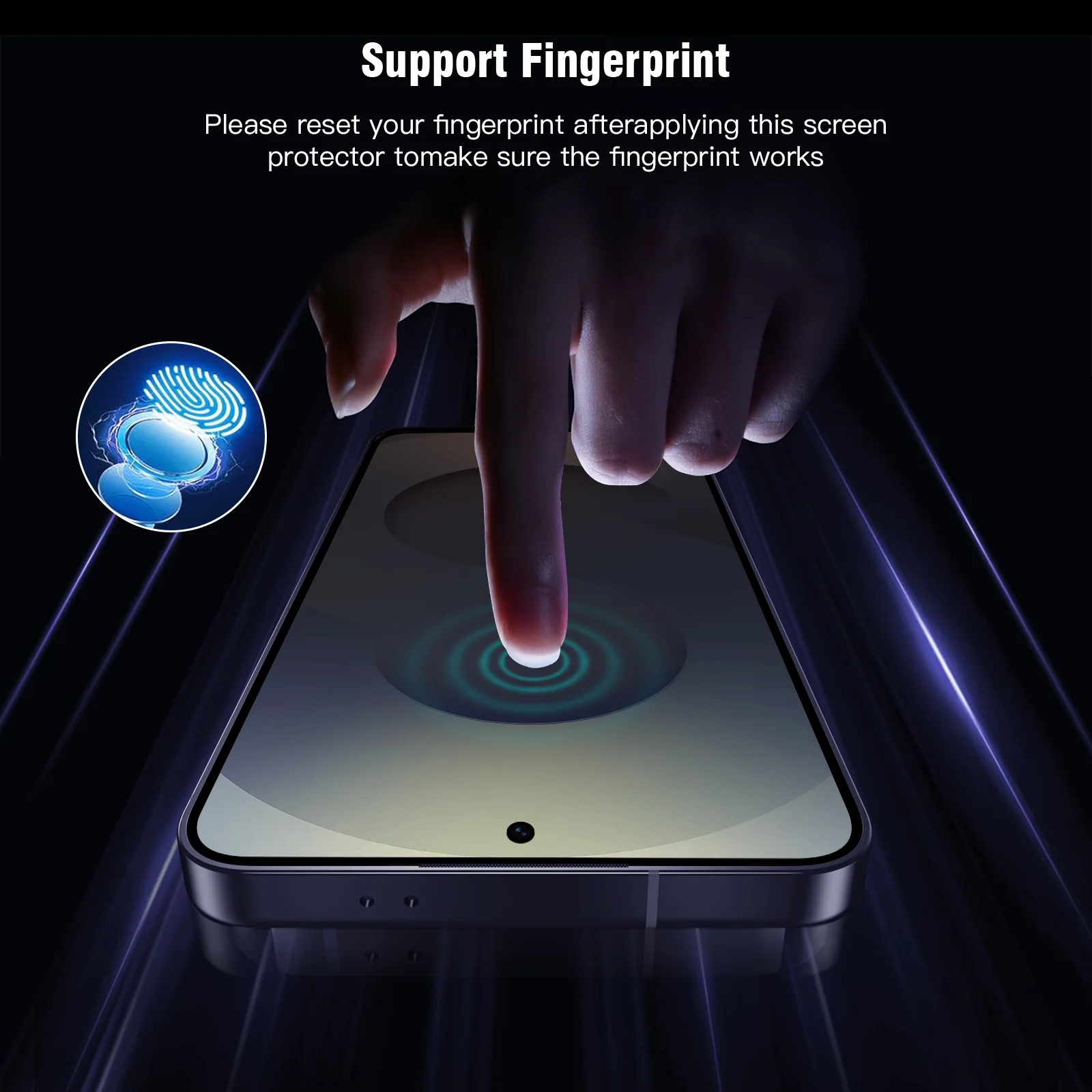 Tough On Samsung Galaxy S25 Edge Full Tempered Glass Screen Protector - Image 2