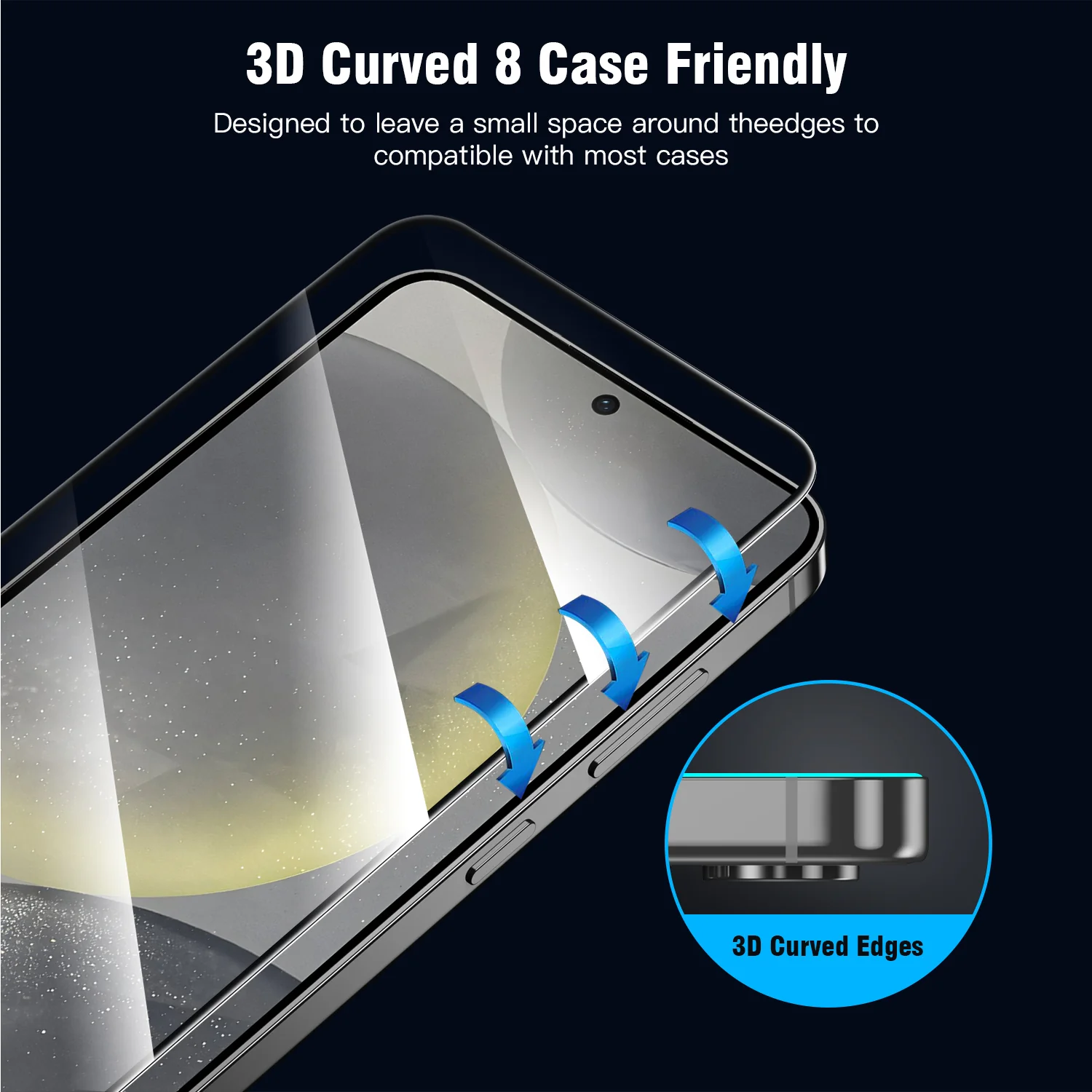 Tough On Samsung Galaxy S25 Screen Tempered Glass Protector - Image 4