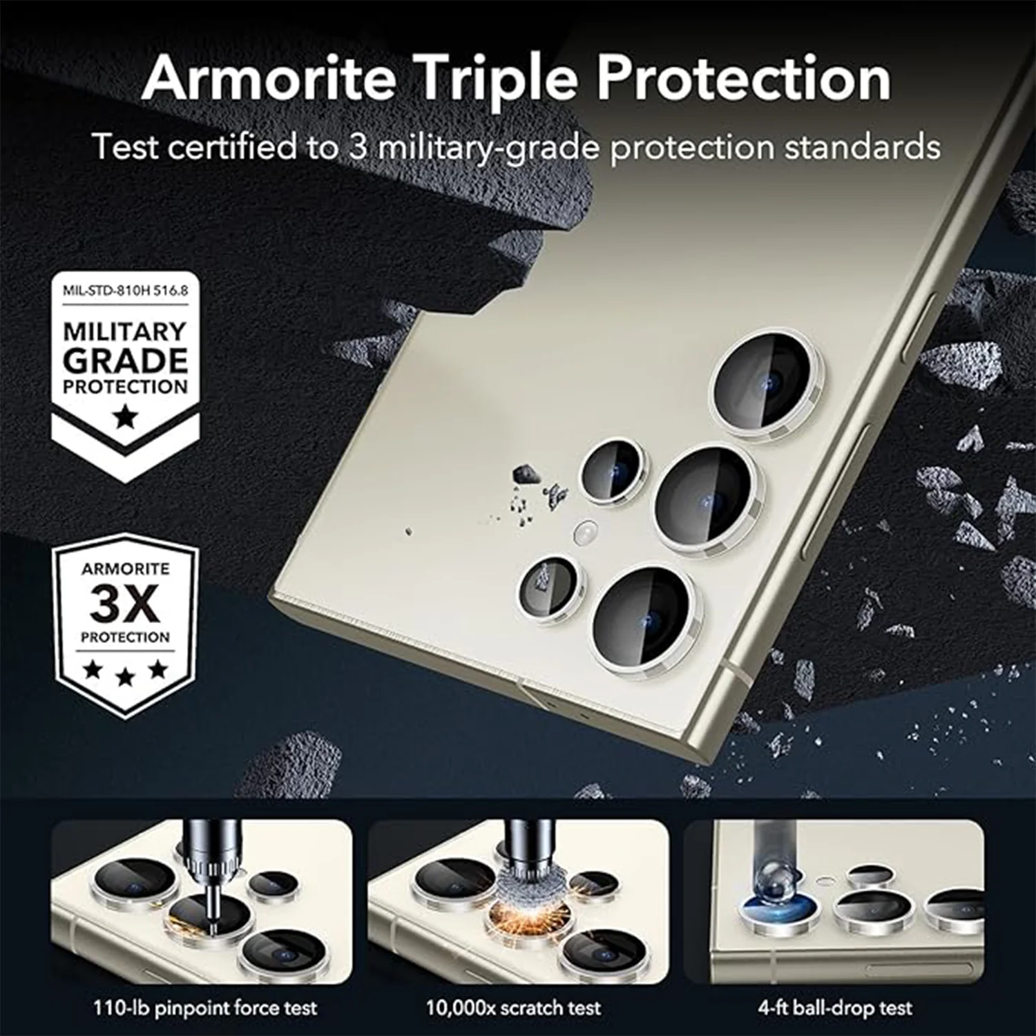 Tough On Samsung Galaxy S25 Ultra Camera Lens Protector - Image 9