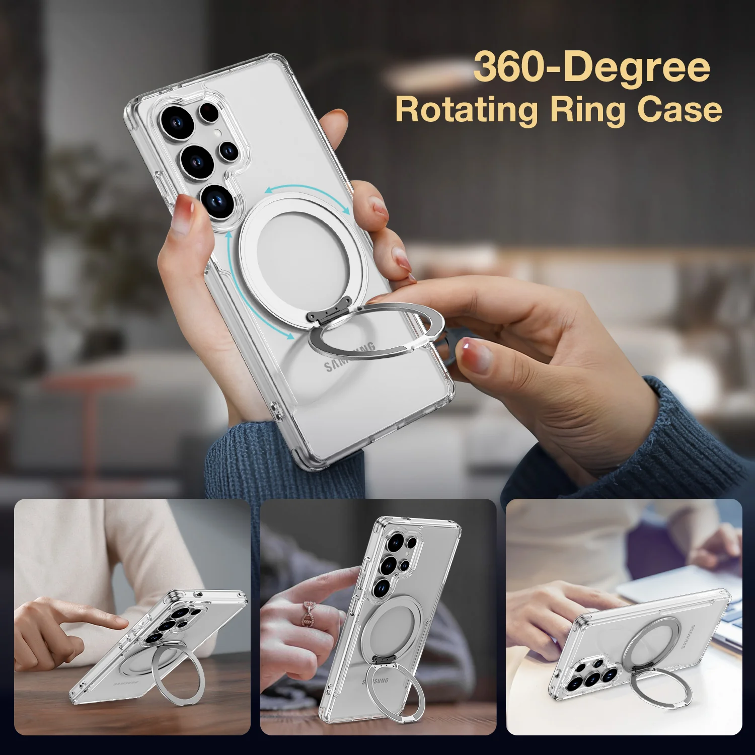 Tough On Samsung Galaxy S25 Ultra Case 360° Rotate Stand With MagSafe - Image 6