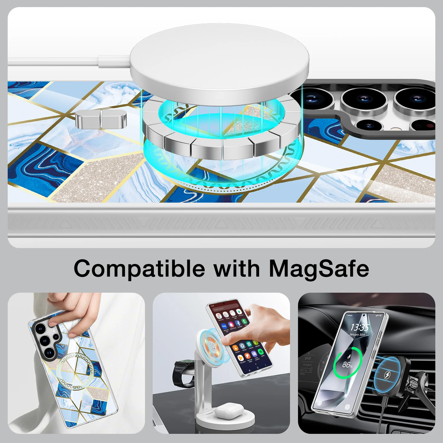 Tough On Samsung Galaxy S25 Ultra Case IMD Emerald With MagSafe - Image 23