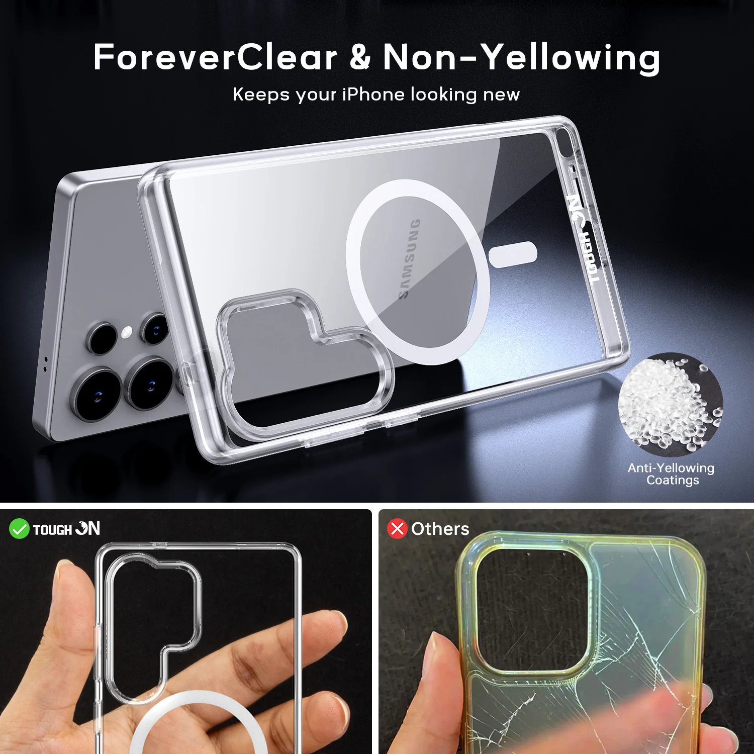 Tough On Samsung Galaxy S25 Ultra Clear Case with Magsafe - Image 2