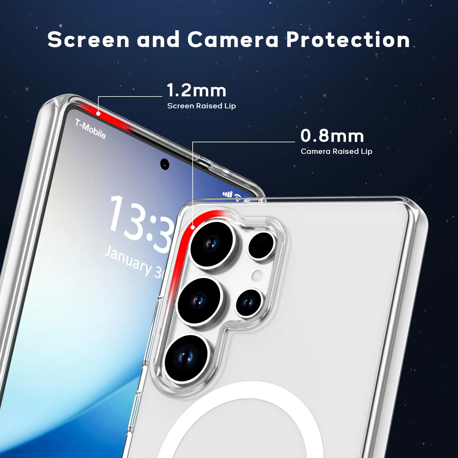Tough On Samsung Galaxy S25 Ultra Clear Case with Magsafe - Image 5