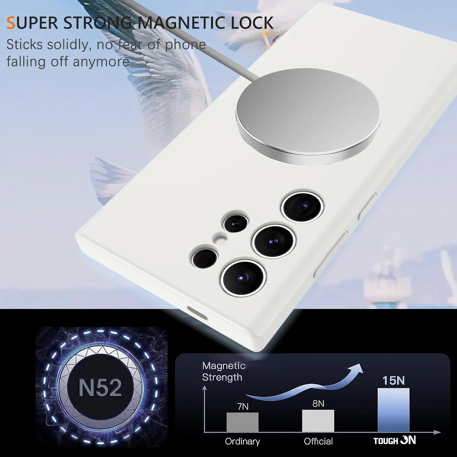 Tough On Samsung Galaxy S25 Ultra Liquid Silicone Case with MagSafe - Image 10