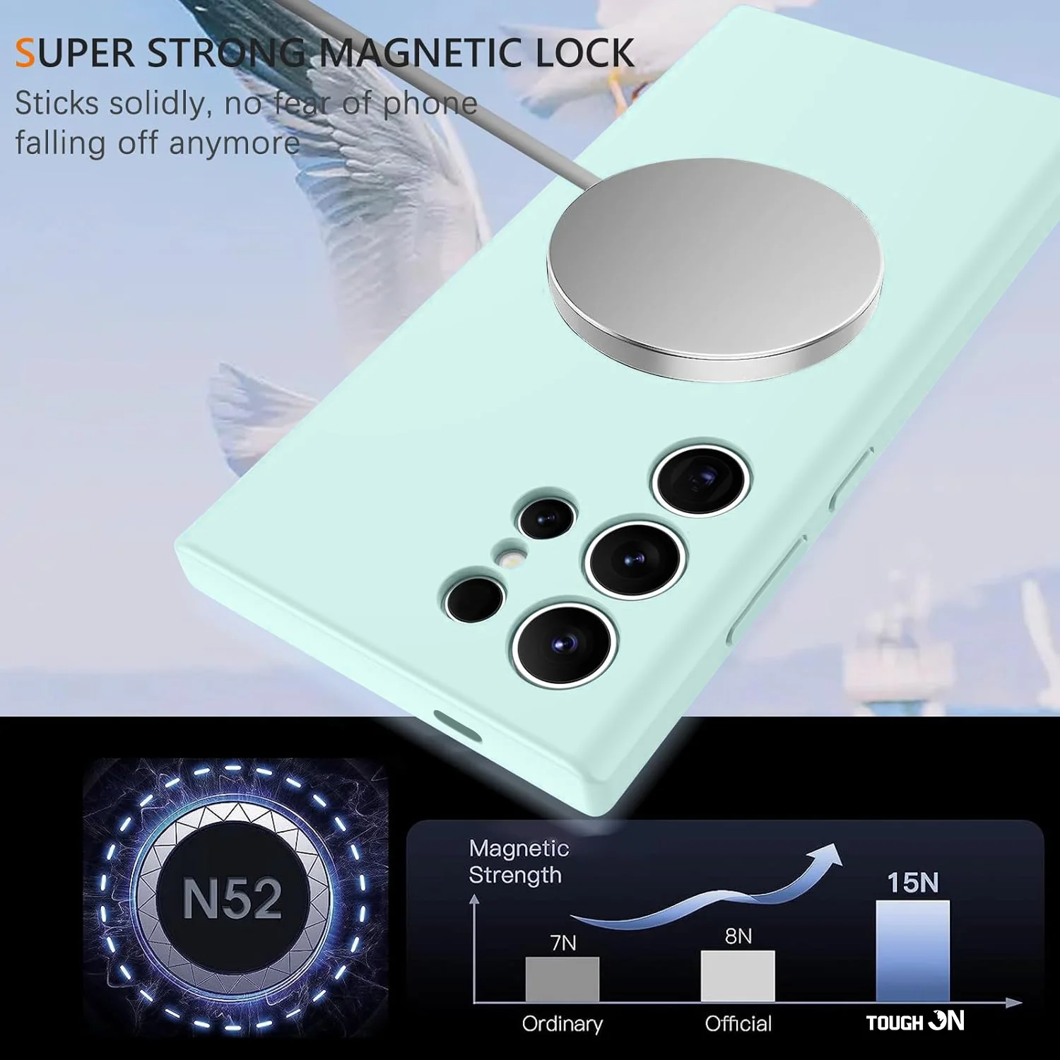 Tough On Samsung Galaxy S25 Ultra Liquid Silicone Case with MagSafe - Image 31