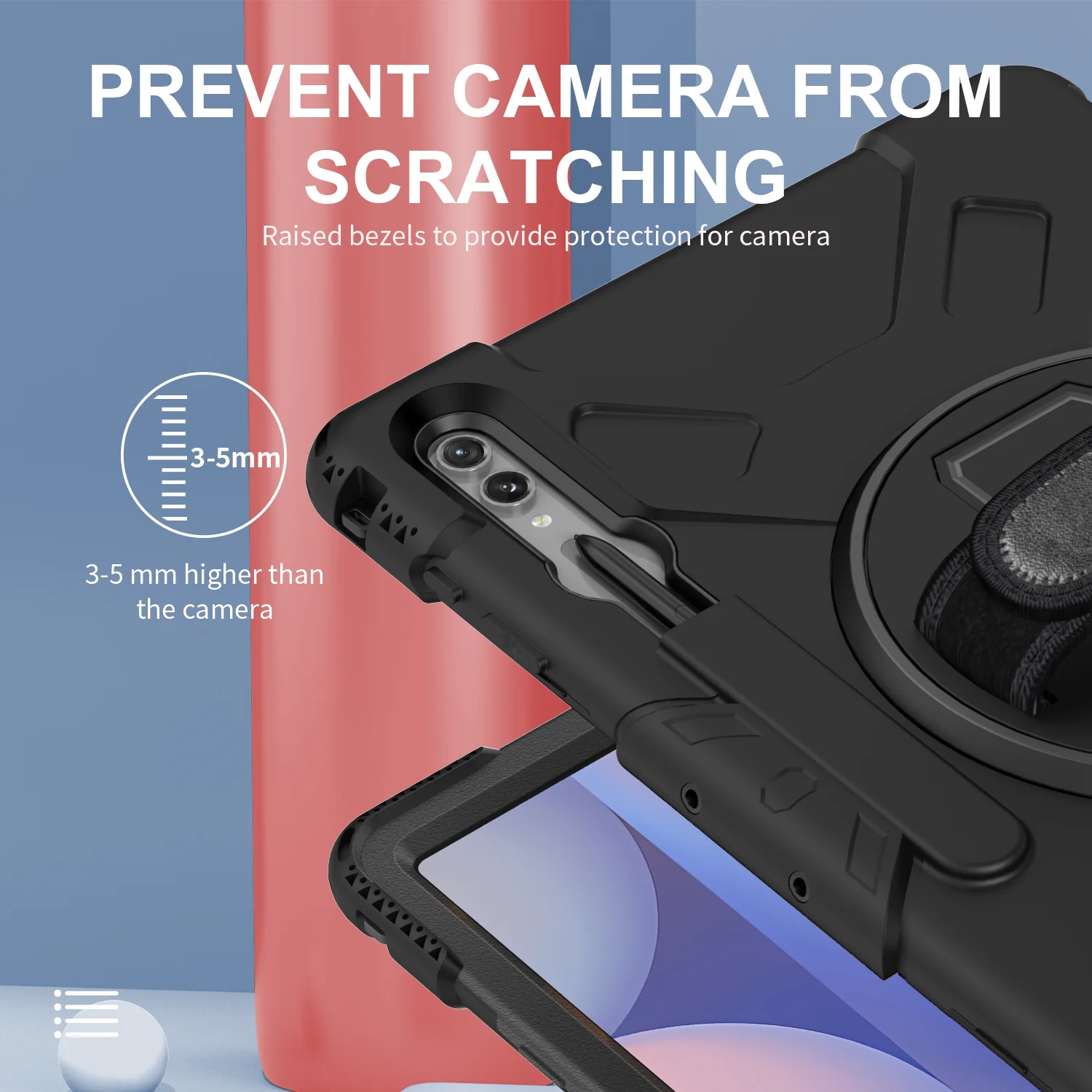 Tough On Samsung Galaxy Tab S10 Ultra Case Rugged Protection Black - Image 11