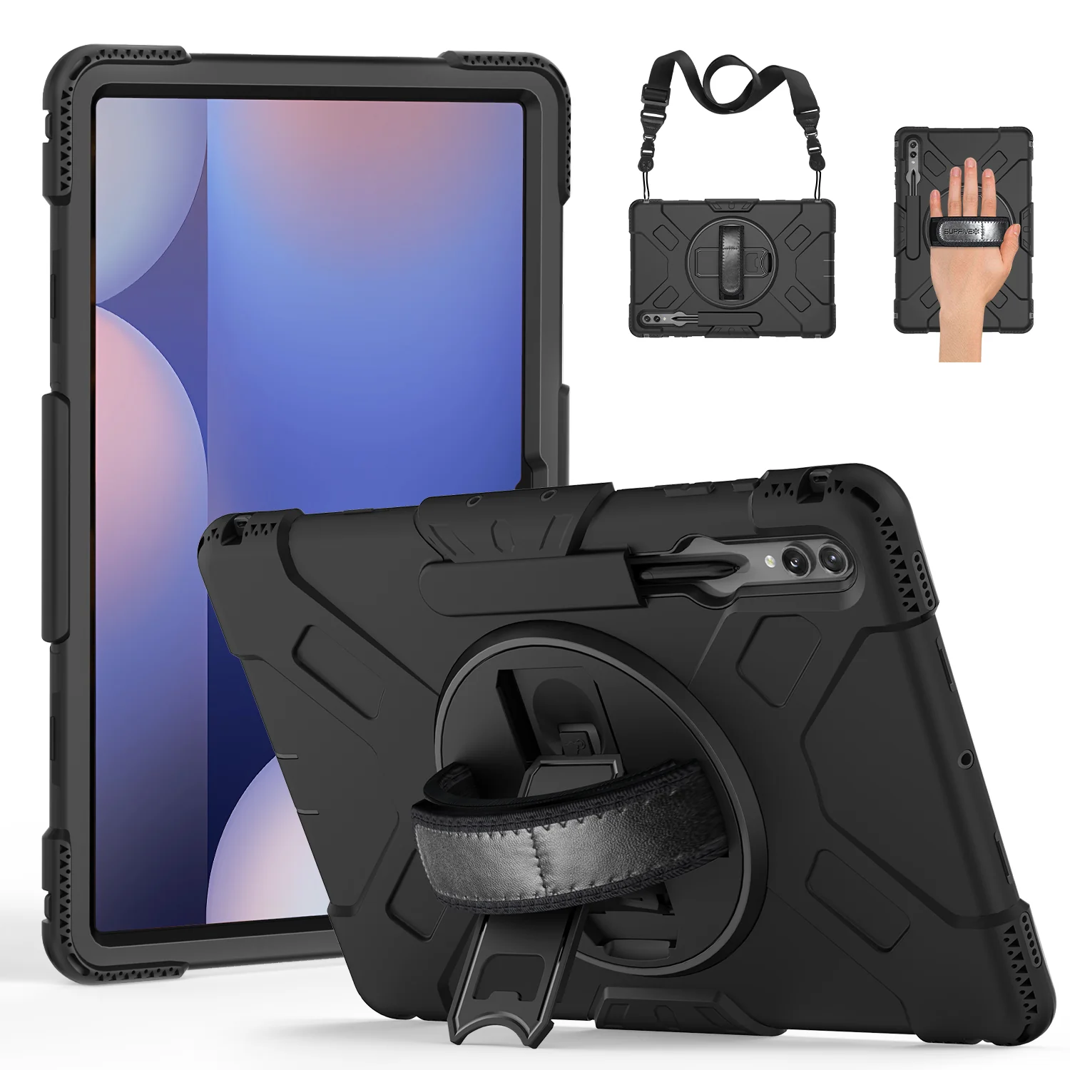 Tough On Samsung Galaxy Tab S10 Ultra Case Rugged Protection Black - Image 9