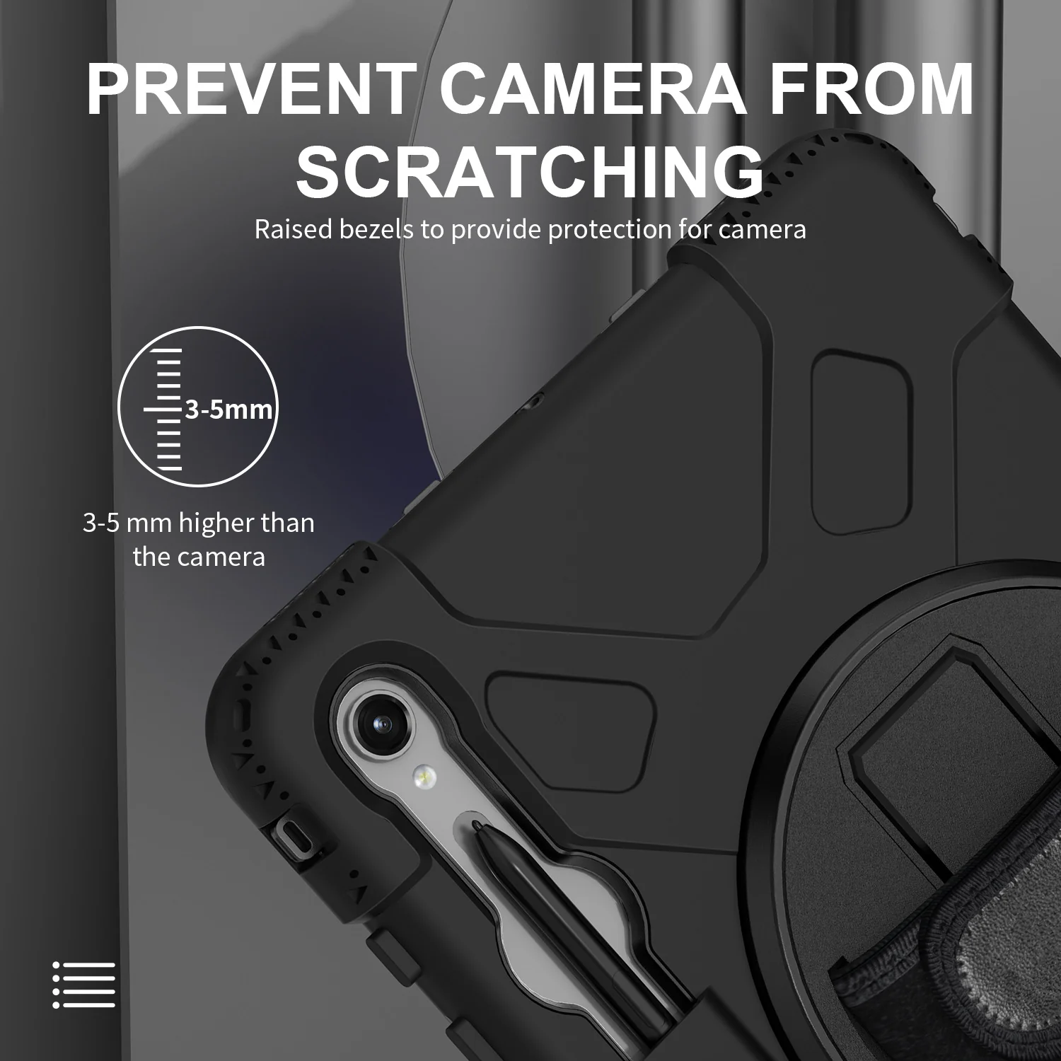 Tough On Samsung Galaxy Tab S9 / S9 FE Case Rugged Protection Black - Image 6