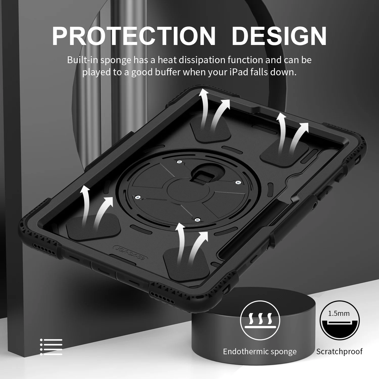 Tough On Samsung Galaxy Tab S9 / S9 FE Case Rugged Protection Black - Image 8