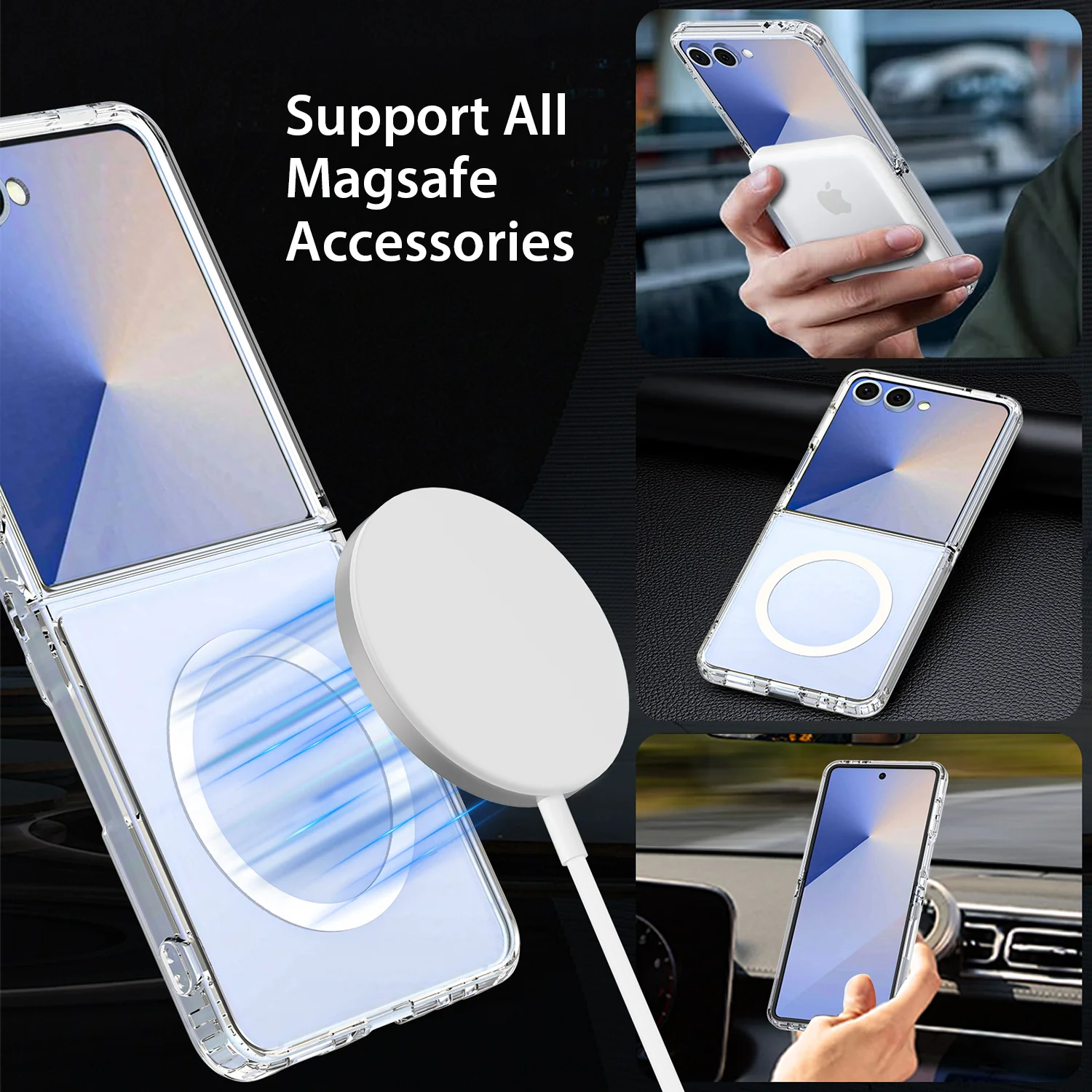 Tough On Samsung Galaxy Z Flip7 Case with MagSafe Clear Air - Image 5
