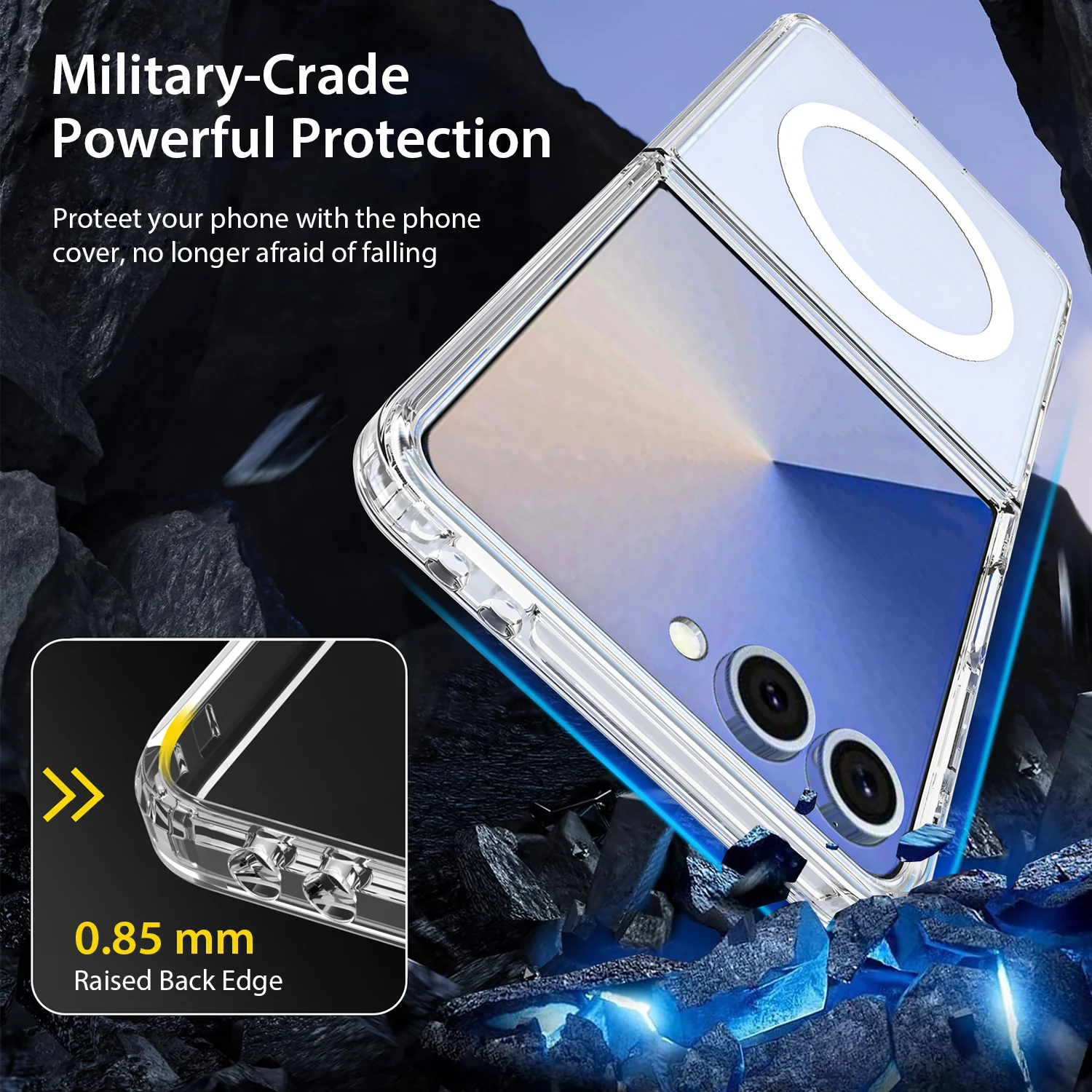 Tough On Samsung Galaxy Z Flip7 Case with MagSafe Clear Air - Image 6