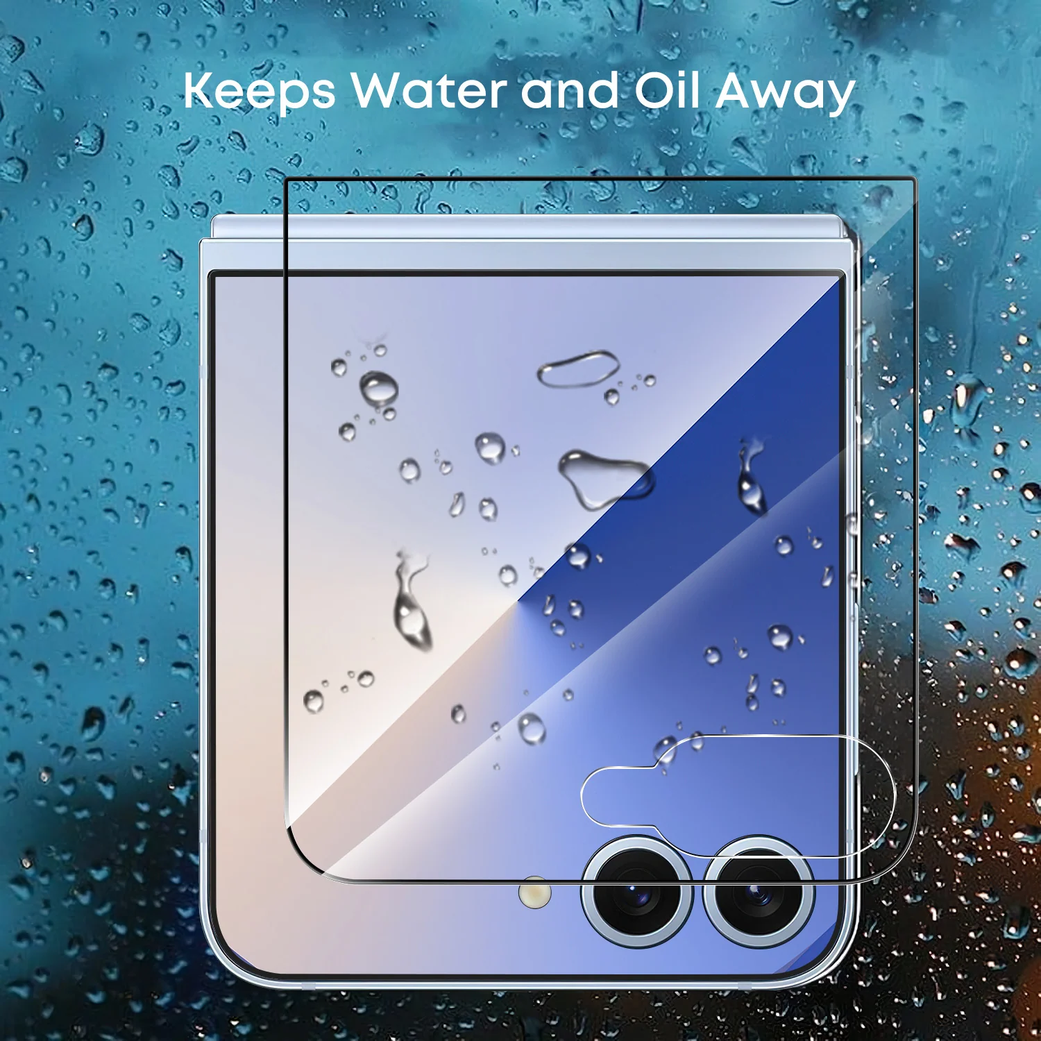 Tough On Samsung Galaxy Z Flip7 Tempered Glass Screen Protector - Image 4