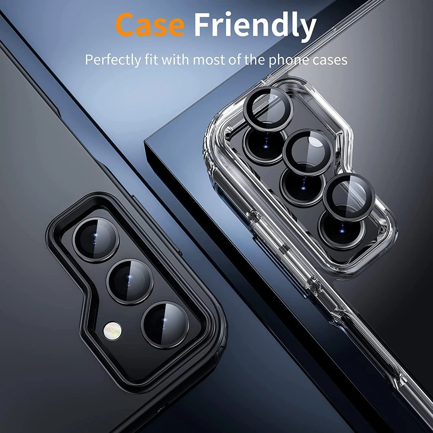 Tough On Samsung Galaxy Z Fold6 Camera lens Protector Tempered Glass Individual Ring - Image 4