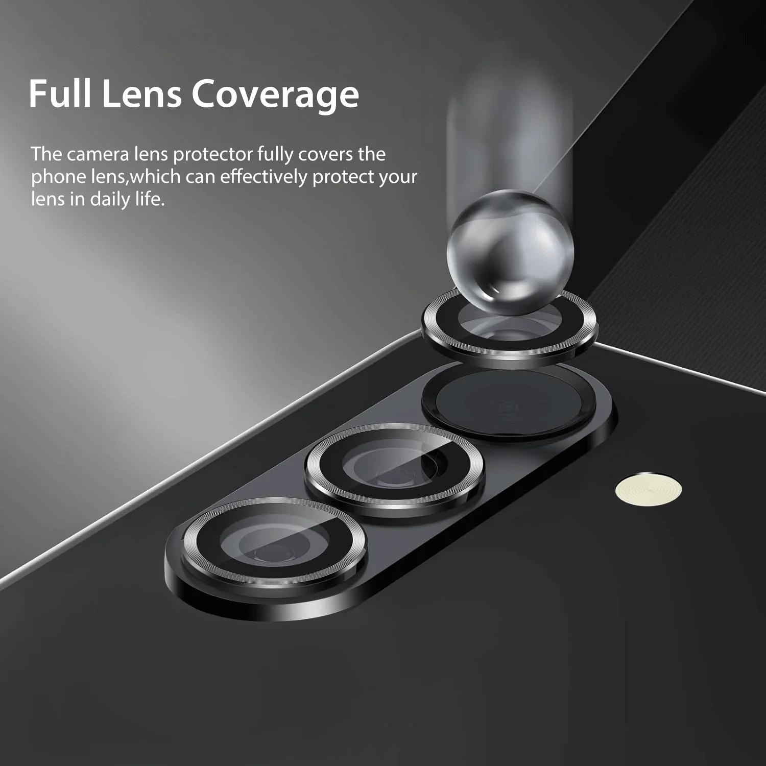 Tough On Samsung Galaxy Z Fold7 Camera Lens Protector Individual Ring - Image 4