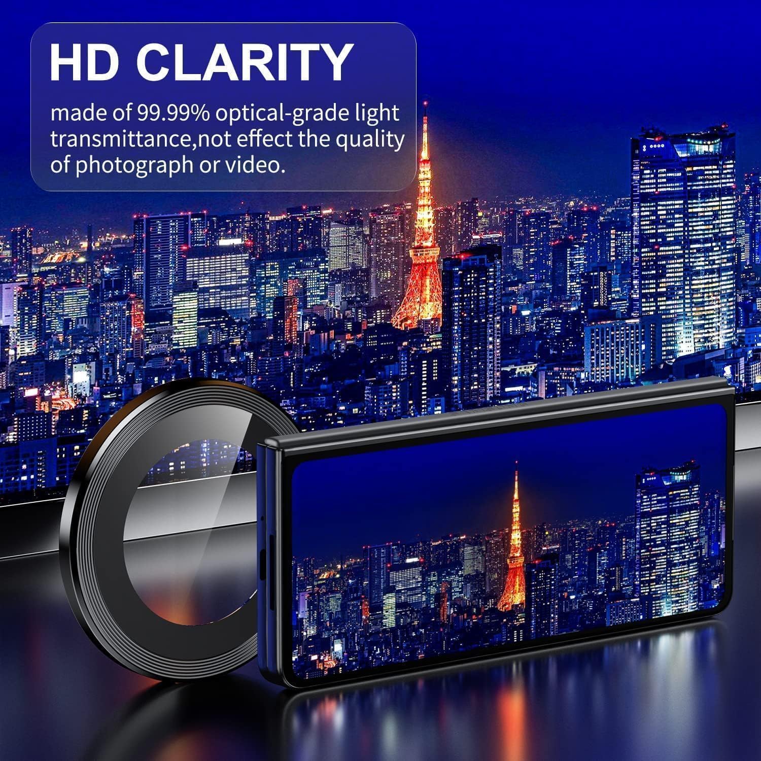 Tough On Samsung Galaxy Z Fold7 Camera Lens Protector Individual Ring - Image 6