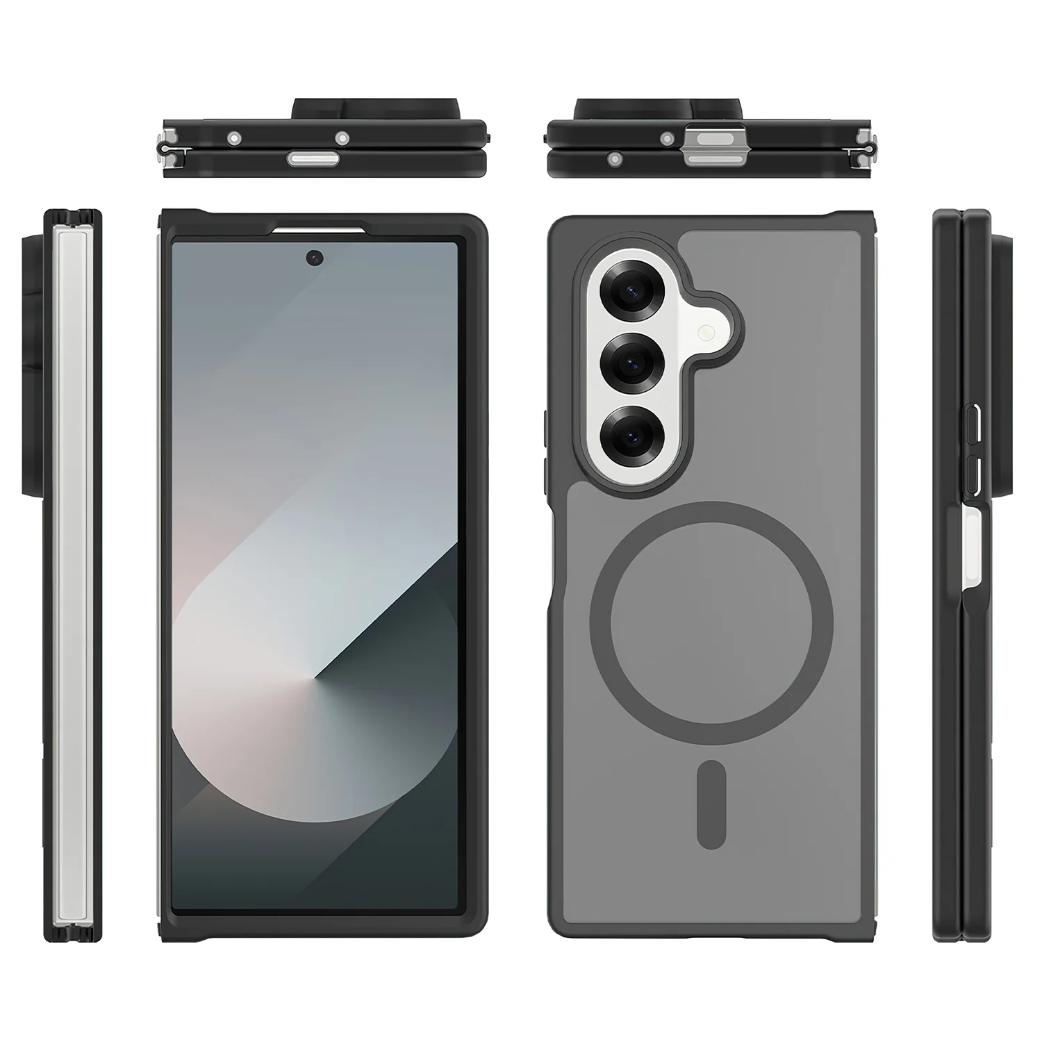 Tough On Samsung Galaxy Z Fold7 Case with MagSafe Matte Black - Image 2