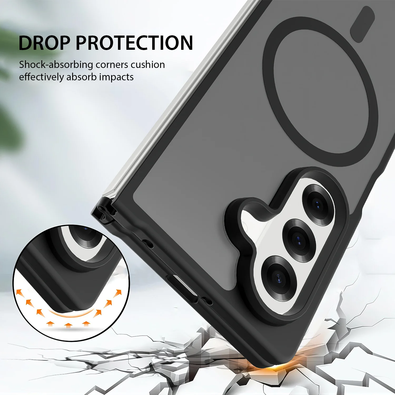 Tough On Samsung Galaxy Z Fold7 Case with MagSafe Matte Black - Image 5