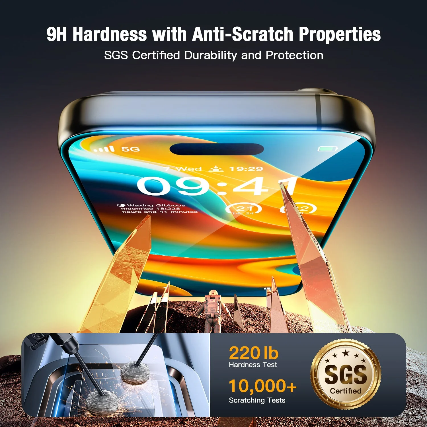 Tough On Tempered Glass Screen Protector 2 Pack for iPhone - Image 3