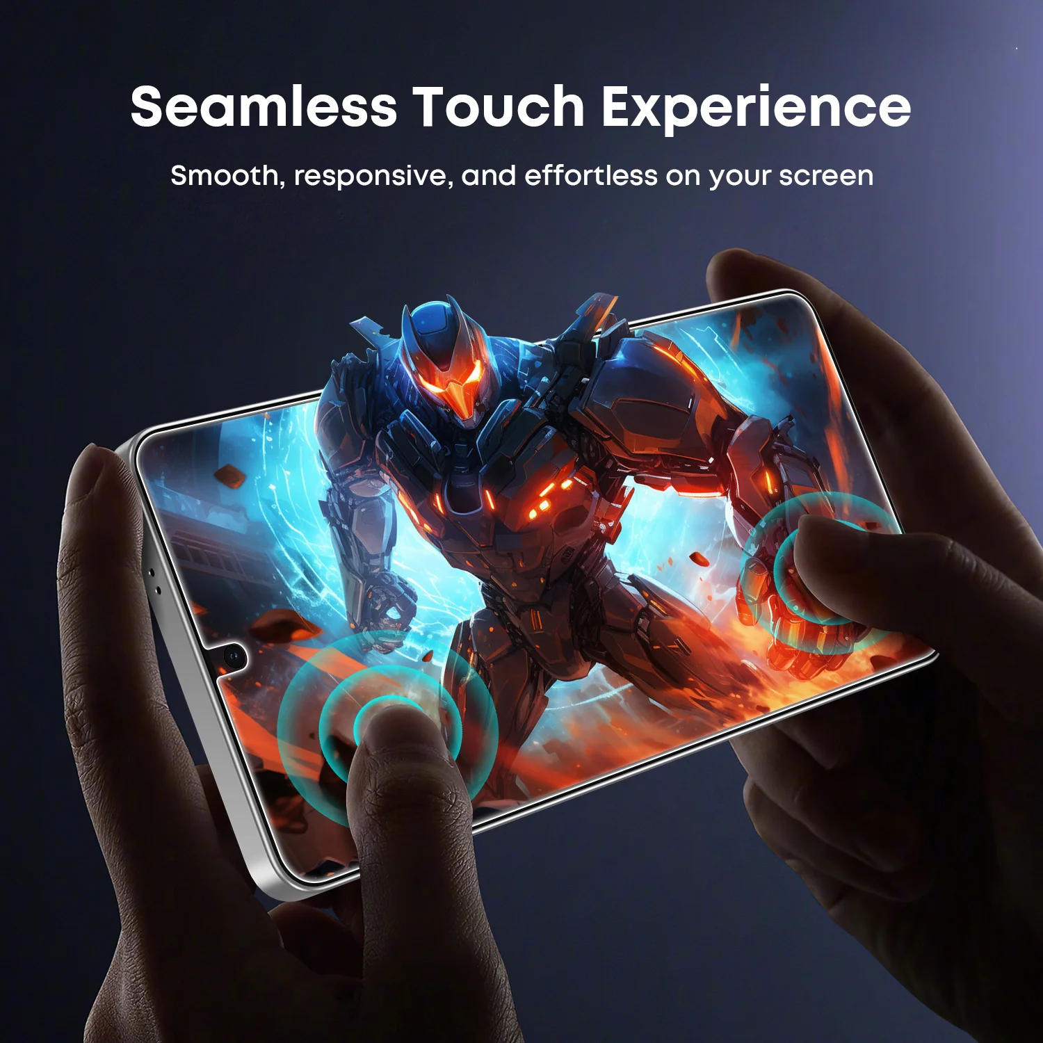 Tough On Samsung Galaxy Tempered Glass Screen Protector 2 Pack with Installation Kit - Image 6