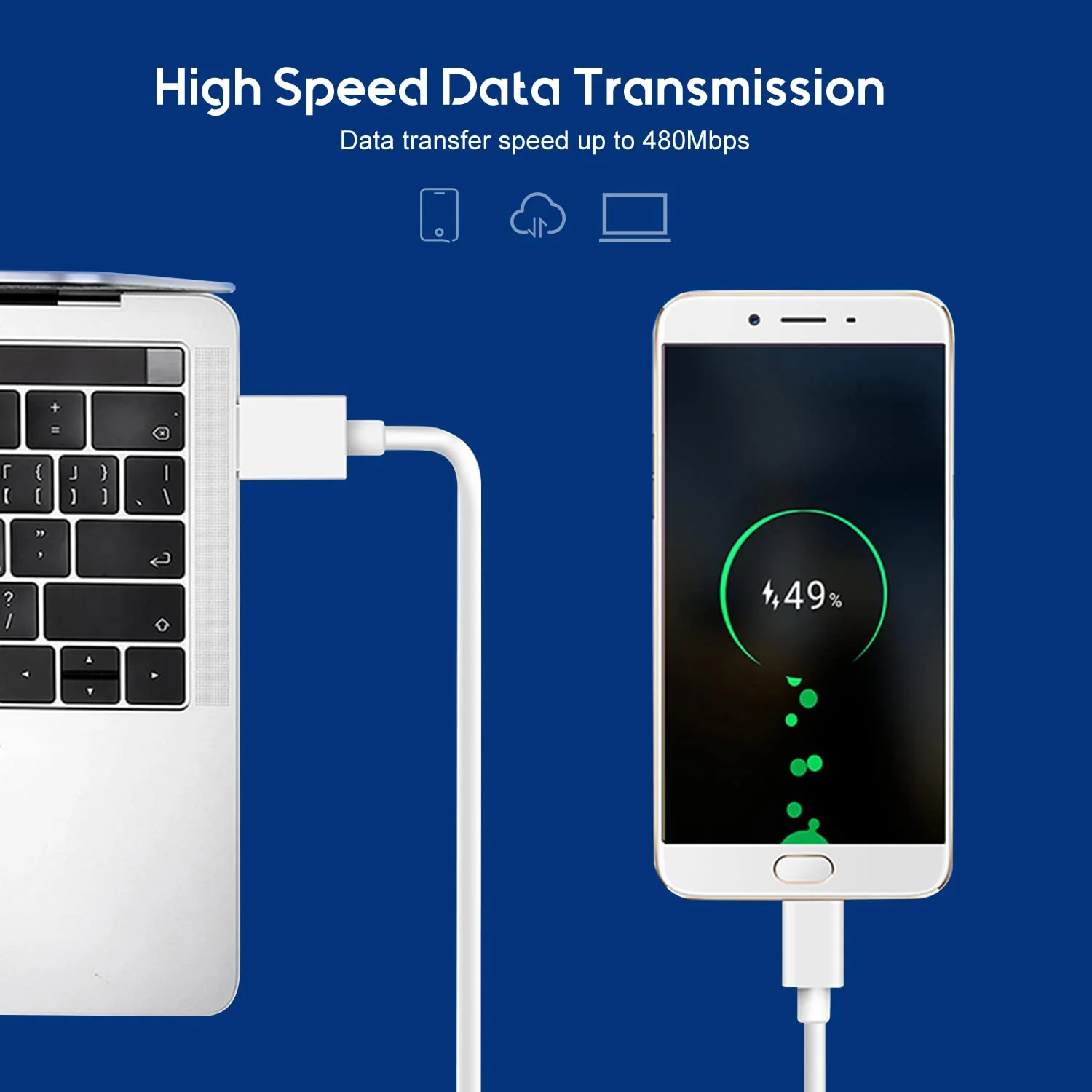 Tough On Type-A to Type-C Charging Cable 0.3M - Image 5