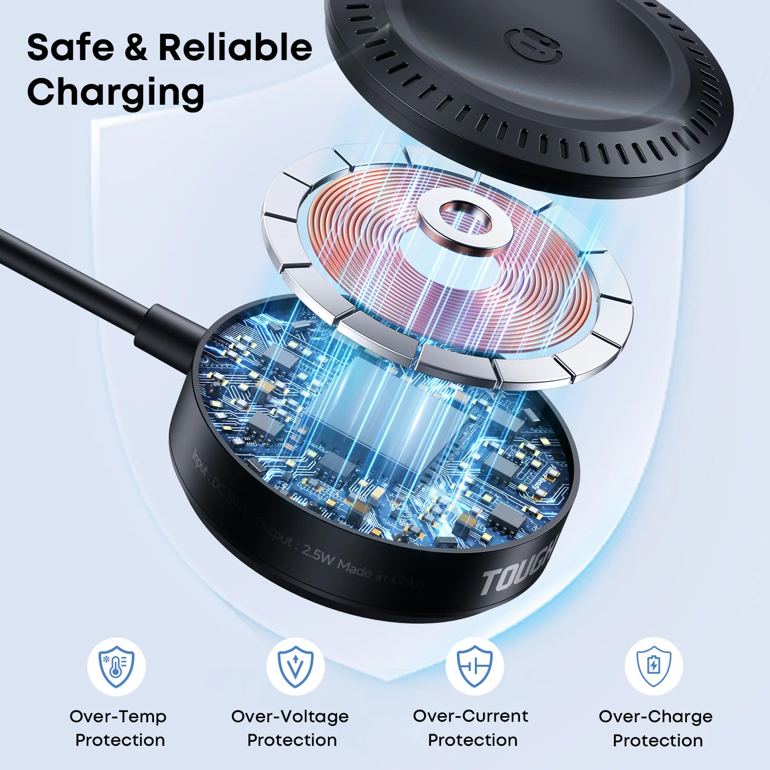 Tough On Universal Wireless Charger for Apple Watch & Galaxy Watch - Image 5
