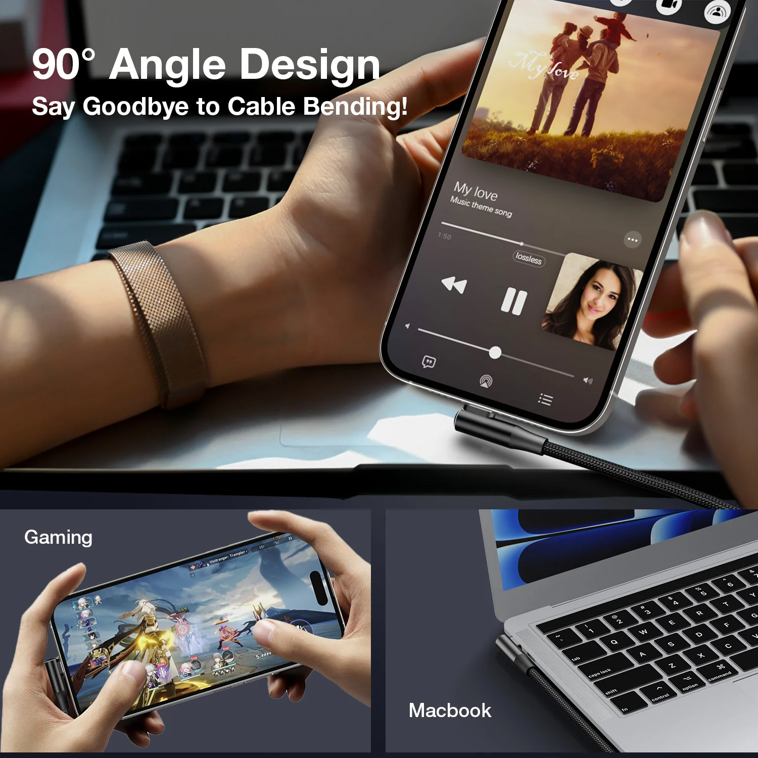 Tough On USB A to USB C Charger Cable 100W Fast Charging - Image 11