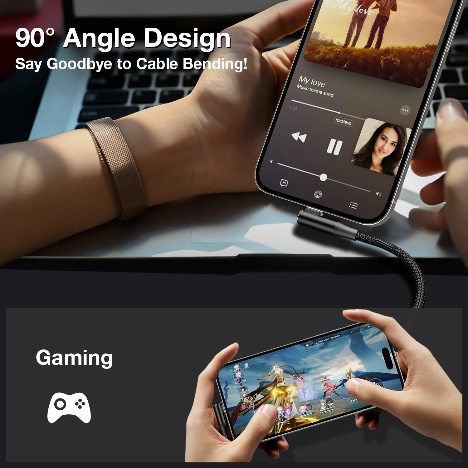 Tough On USB A to USB C Charger Cable 100W Fast Charging - Image 2