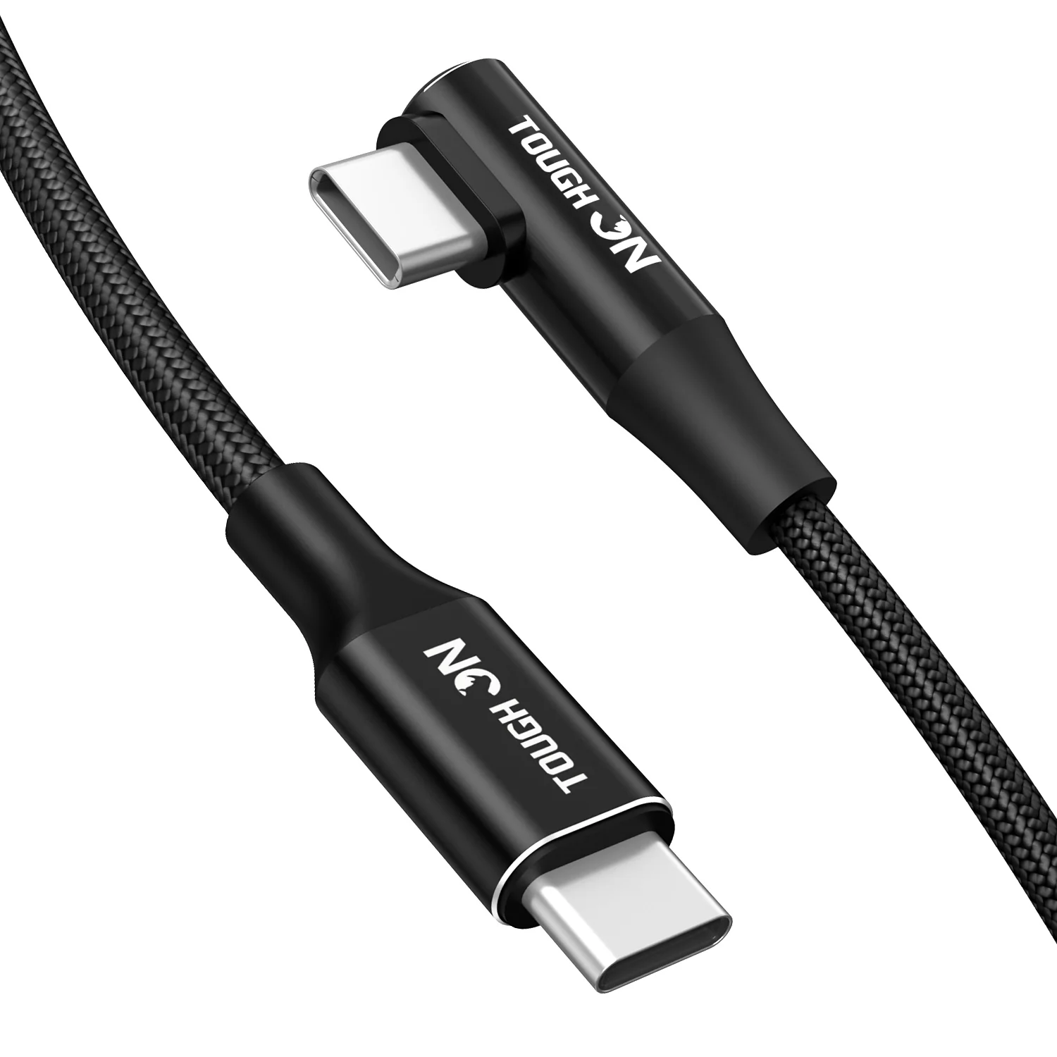 Tough On USB C to USB C Charger Cable 100W Right Angle Type C Fast Charging Cable - Image 8