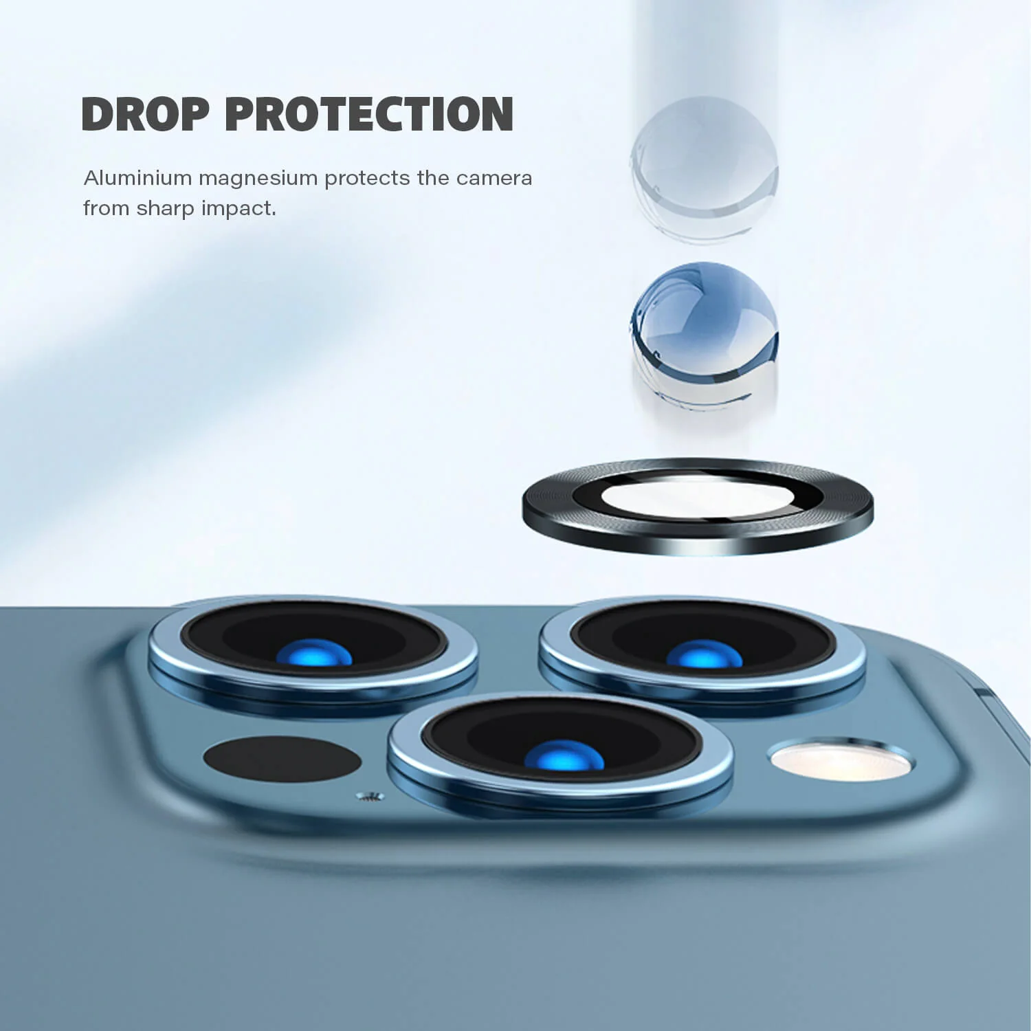 Type Gorilla iPhone 11 Pro Max Rear Camera Glass Protector Black - Image 16